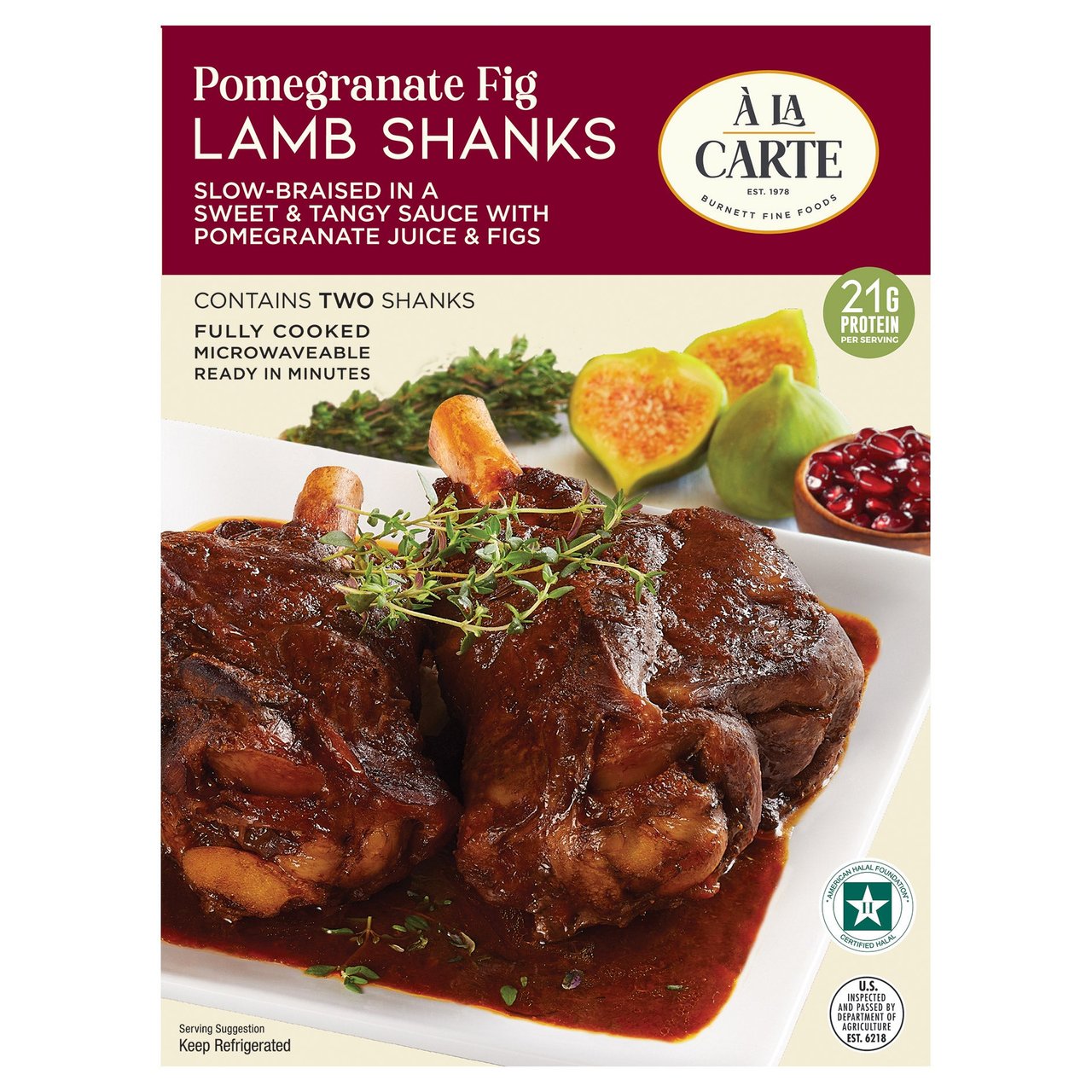 A La Carte Lamb Shank Pomegranate Fig Price per lb - Image 1