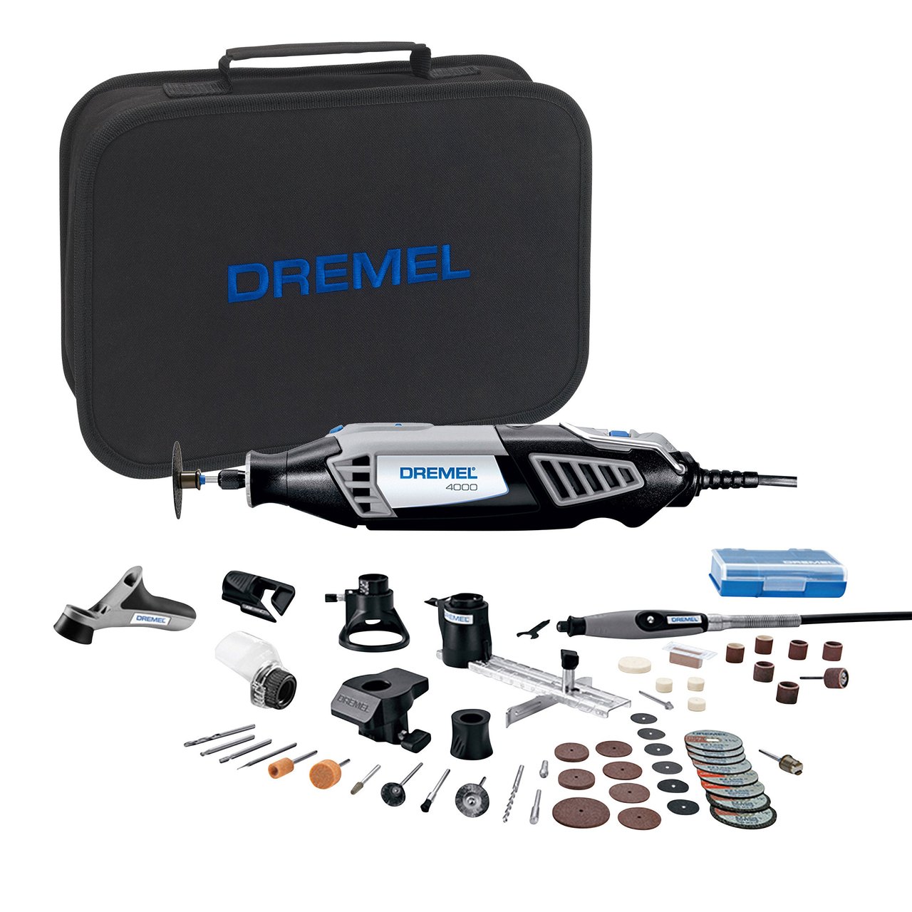 Dremel 4000 Rotary Tool Kit with Accessories - Image 1