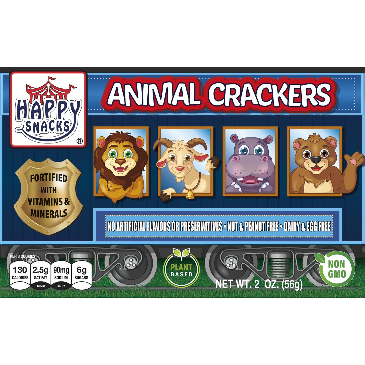 Happy Snacks Animal Crackers, 12 x 2 oz
