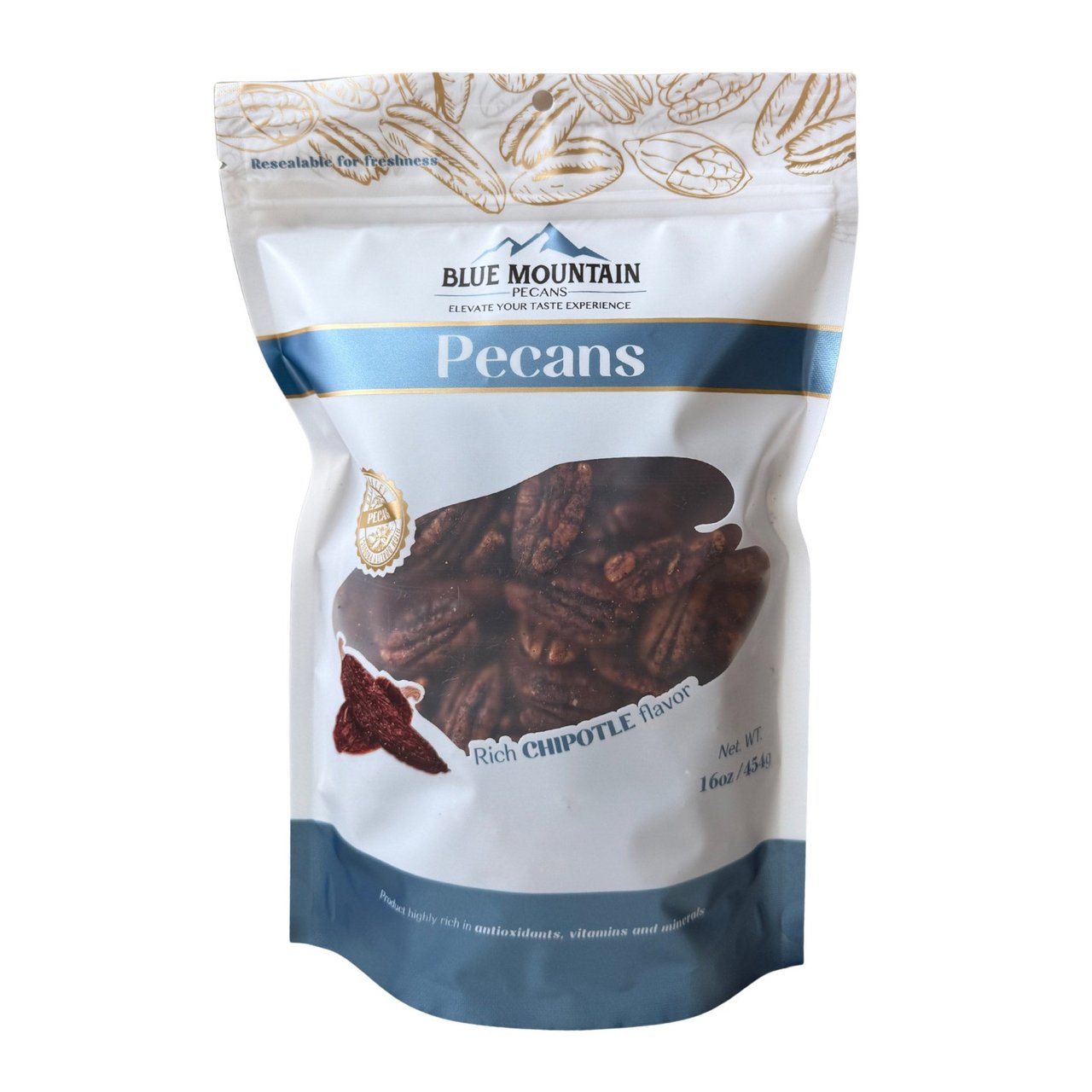 Blue Mountain Chipotle Pecans 16 oz - Image 1