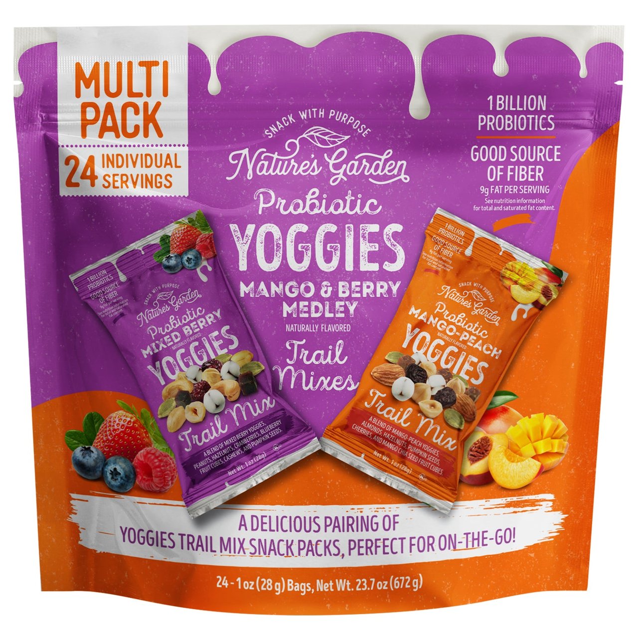 Nature's Garden Yoggies Mango Berry Trail Mix, 24 ct / 1 oz - Image 1