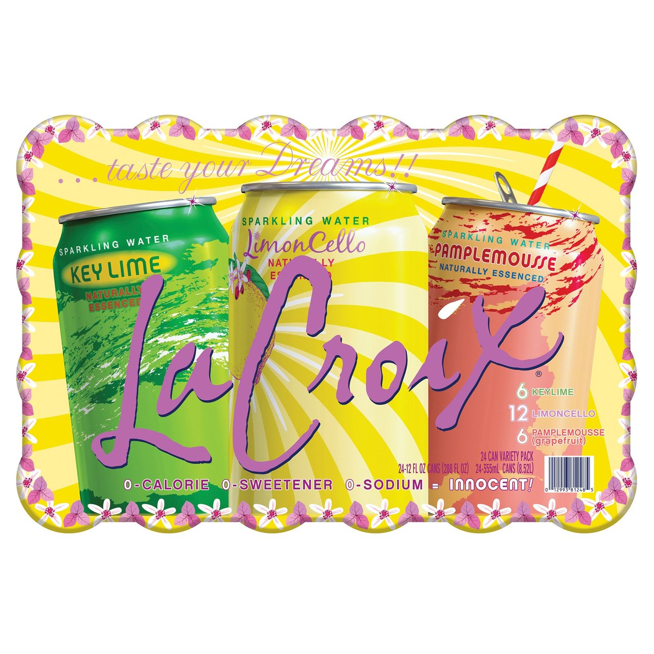 LaCroix Citrus Variety Pack, 24/12 Ounce Cans - Image 1