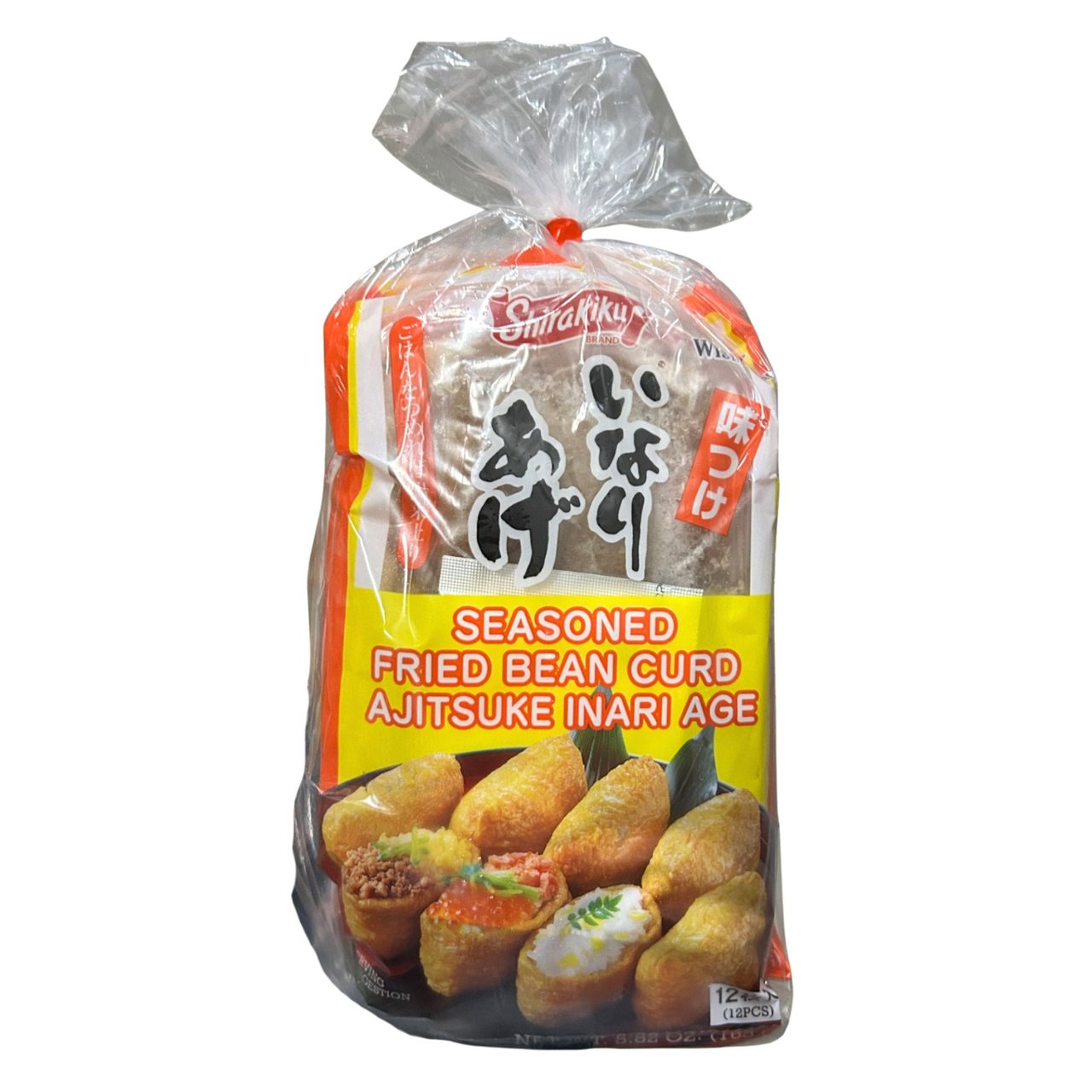 Shirakiku Inari Fried Tofu Pockets 3/12 CT Net 17.46 oz - Image 1