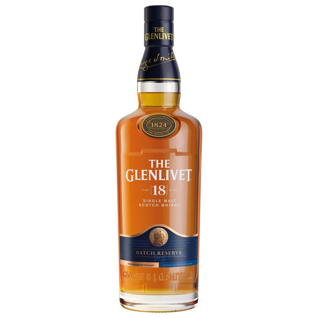 The Glenlivet 18 Year Single Malt Scotch Whisky Scotland 750ml