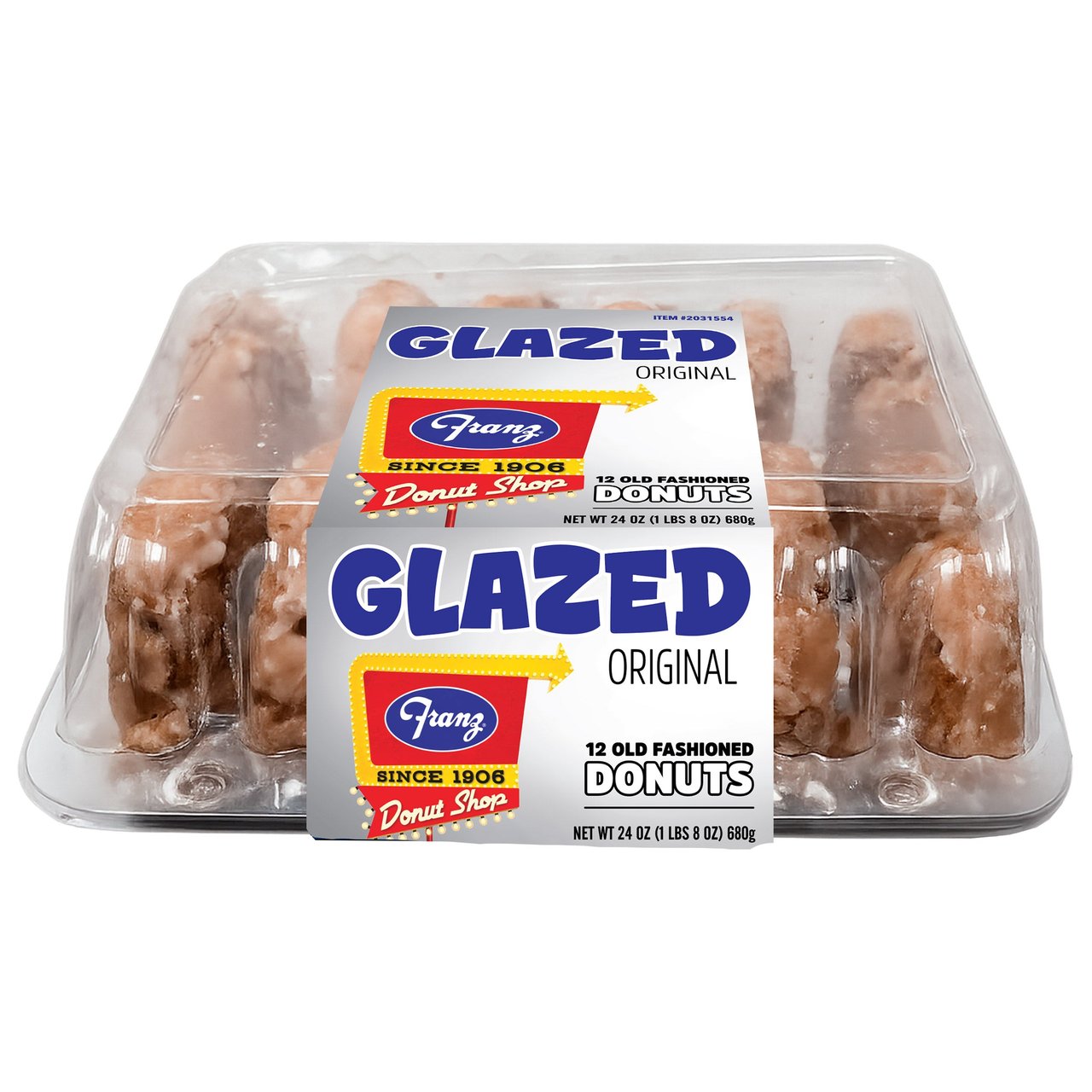 Franz Old Fashioned Glazed Donuts, 12 ct, 24 oz - Image 1