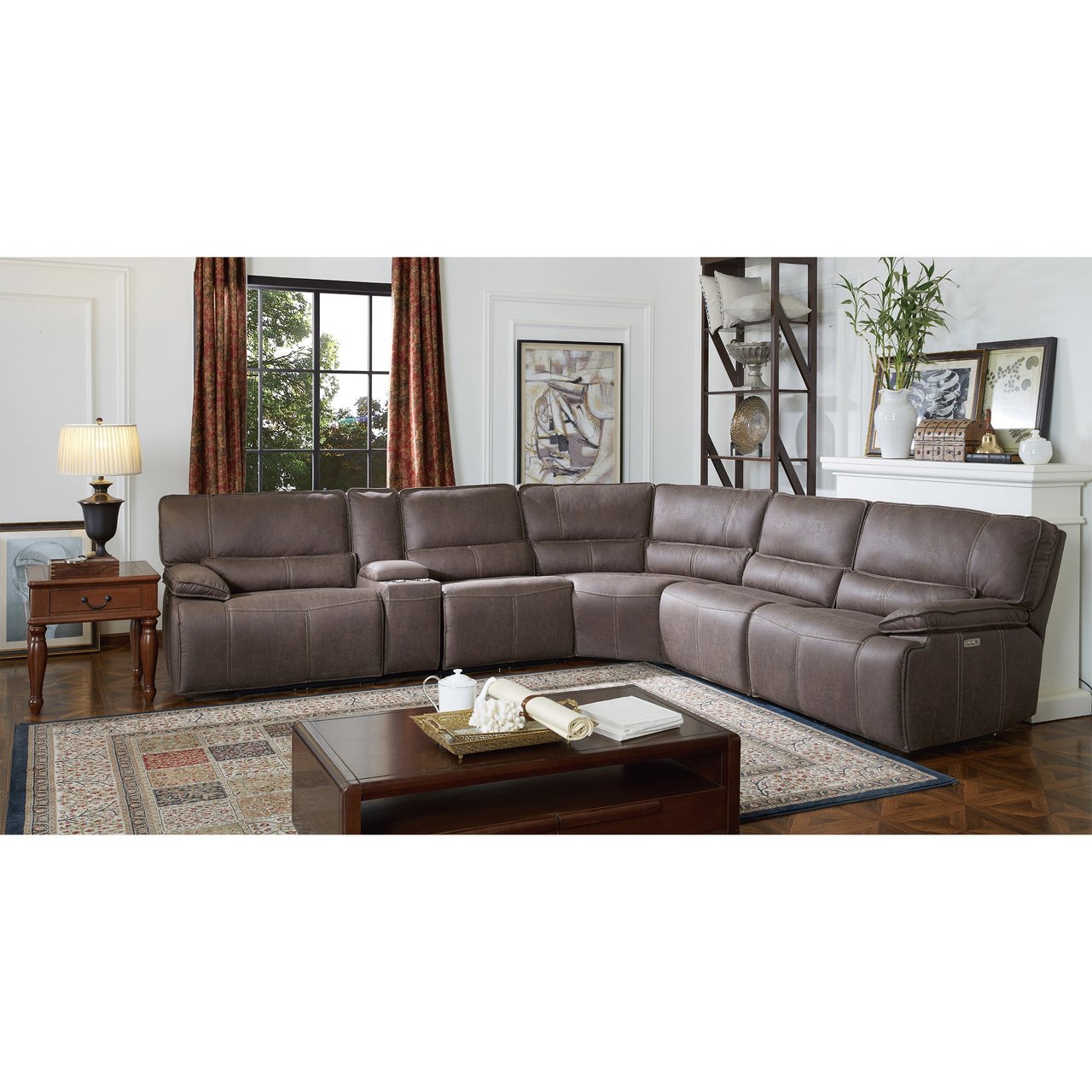 Bailey Fabric Power Reclining Sectional - Image 1