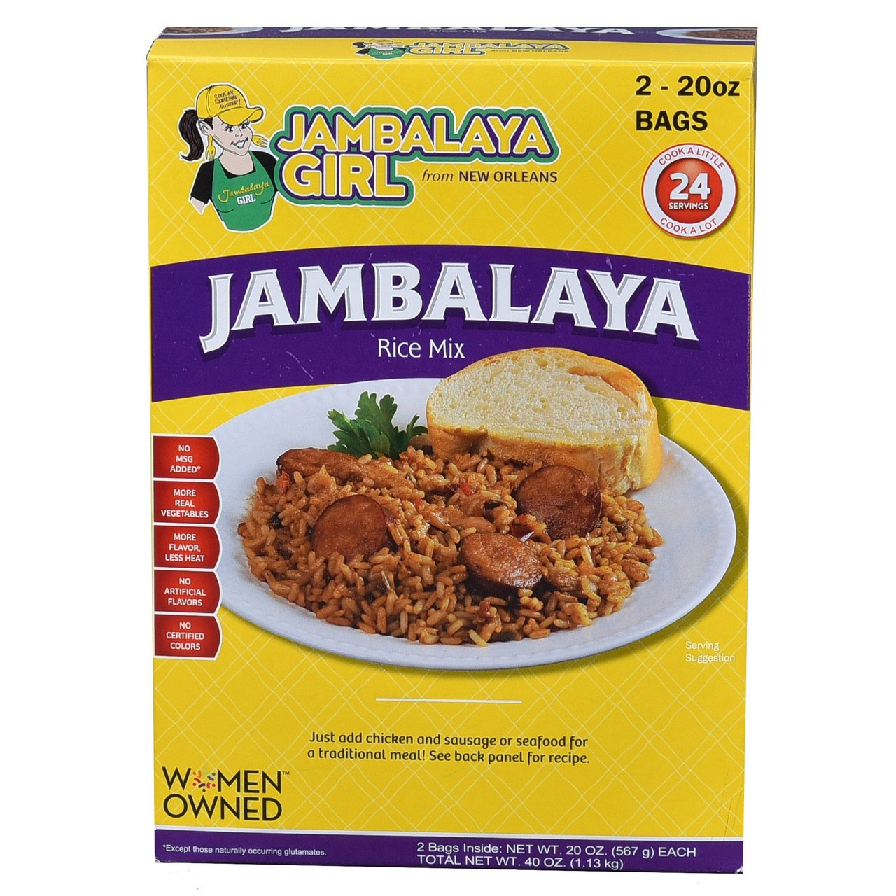Jambalaya Girl Jambalaya Rice Mix, 2 x 20 oz - Image 1
