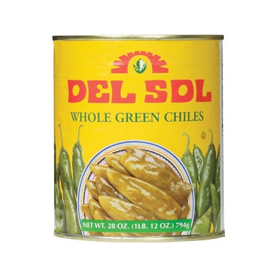 Del Sol Whole Green Chiles 28 oz