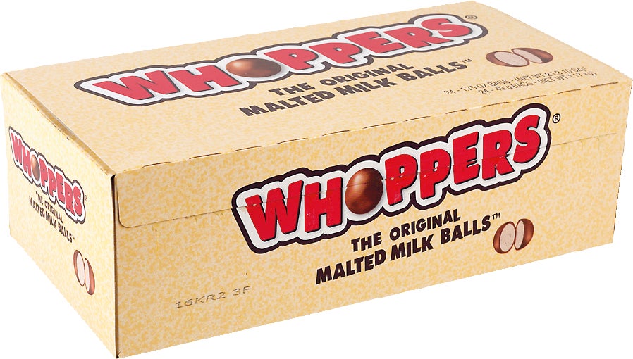 Hershey's Whoppers Malted Milk Balls, 24 Pack (1.75 oz Each)