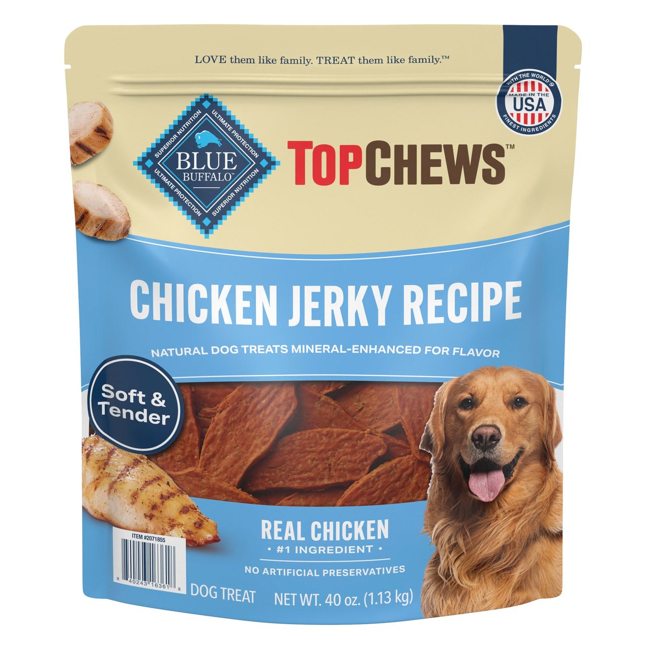 TOP CHEWS CHICKEN JERKY 40 OZ - Image 1
