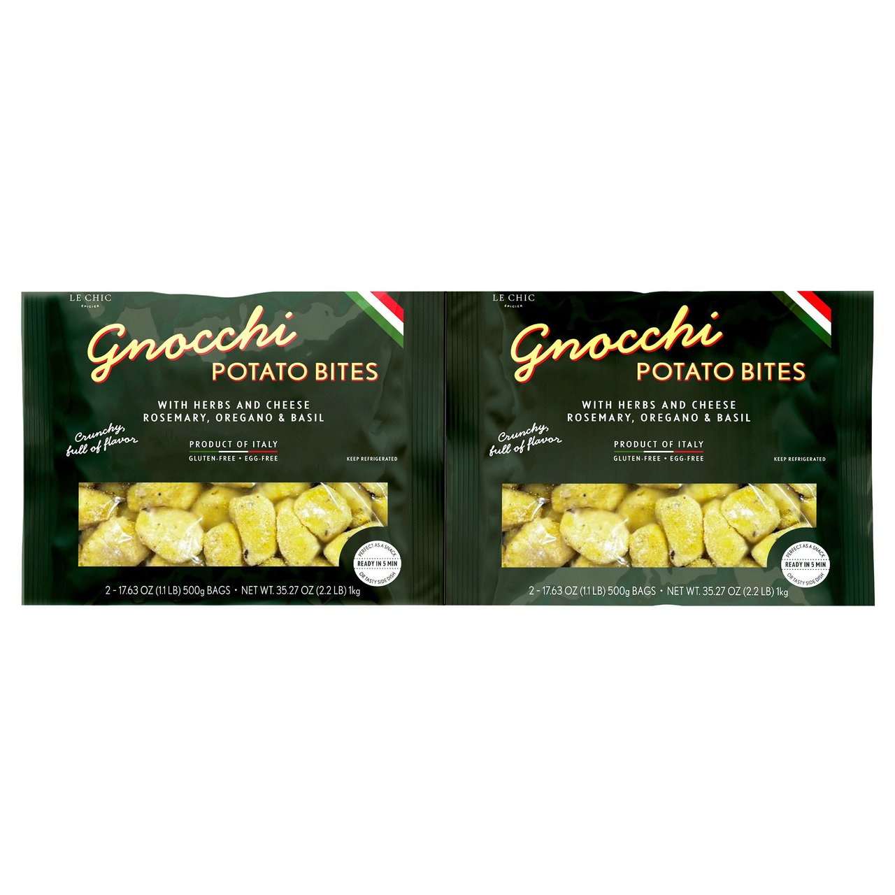 Le Chic Epicier Crunchy Gnocchi, 2.2 lbs - Image 1