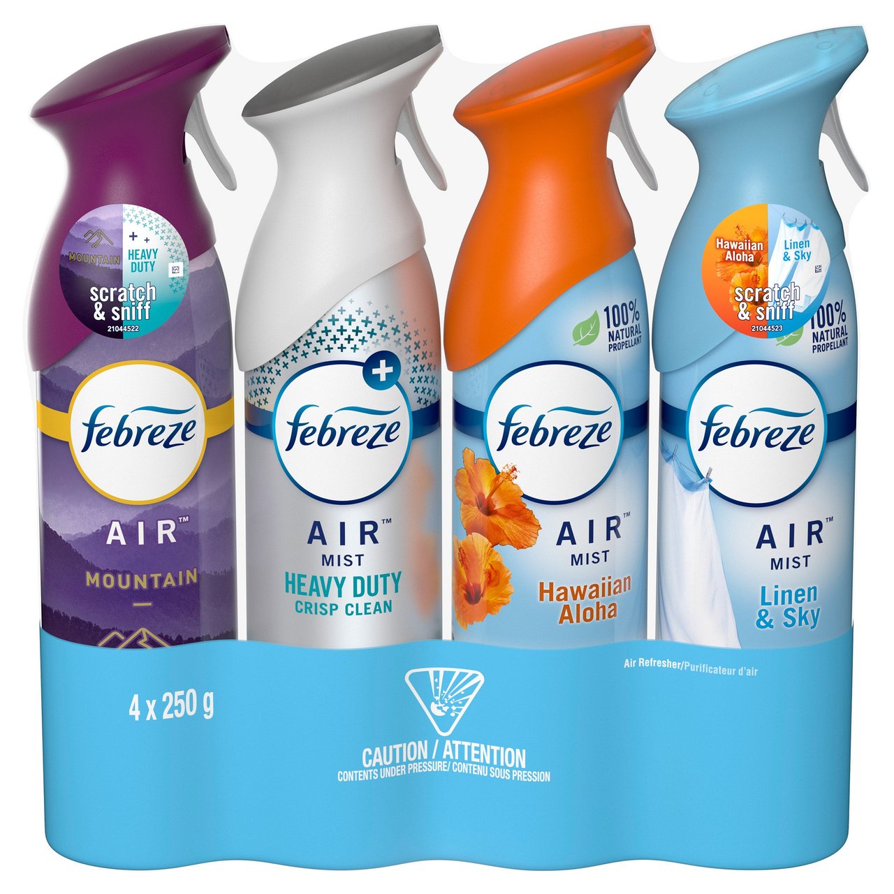 Febreze Air Effects Variety 4 Pack, 4/8.8 oz (2.2 lbs) - Image 1