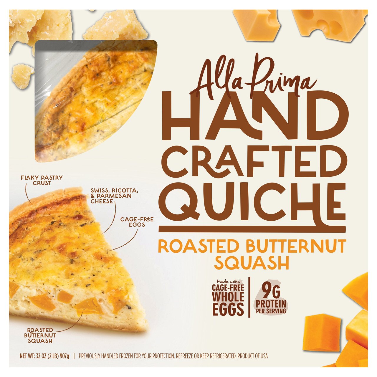 Alla Prima Quiche Butternut Squash 30 oz