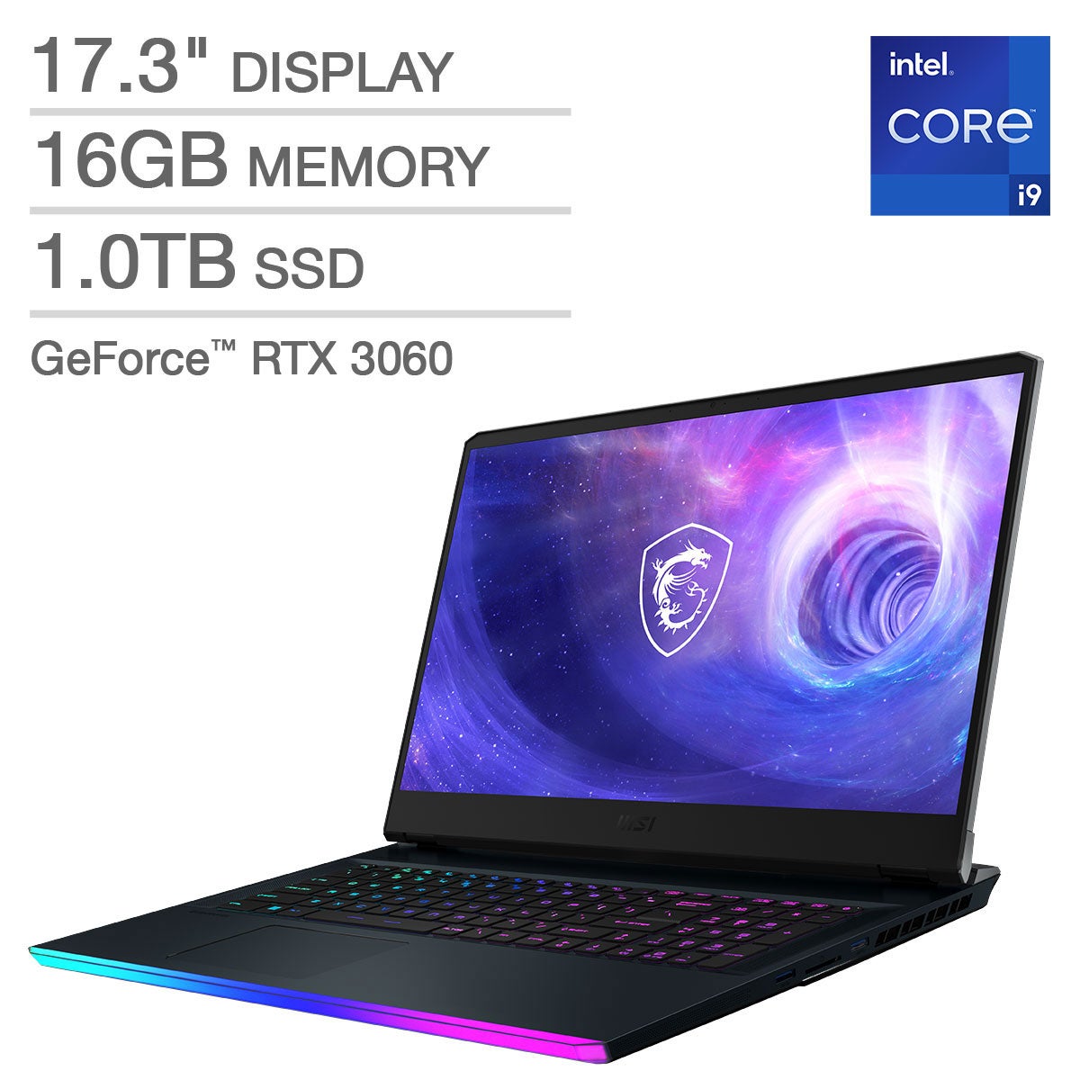 MSI GE76 Raider 17.3" Gaming Laptop with 6GB Graphics Card