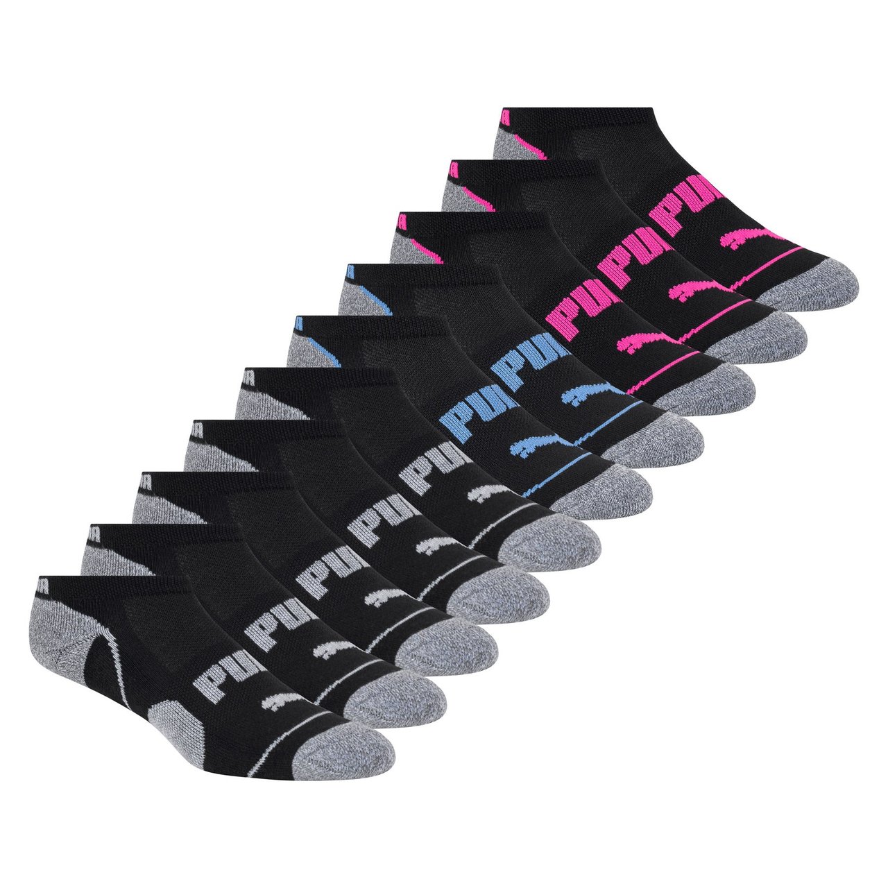 Puma Women's No Show Socks 10 Pairs - Image 1