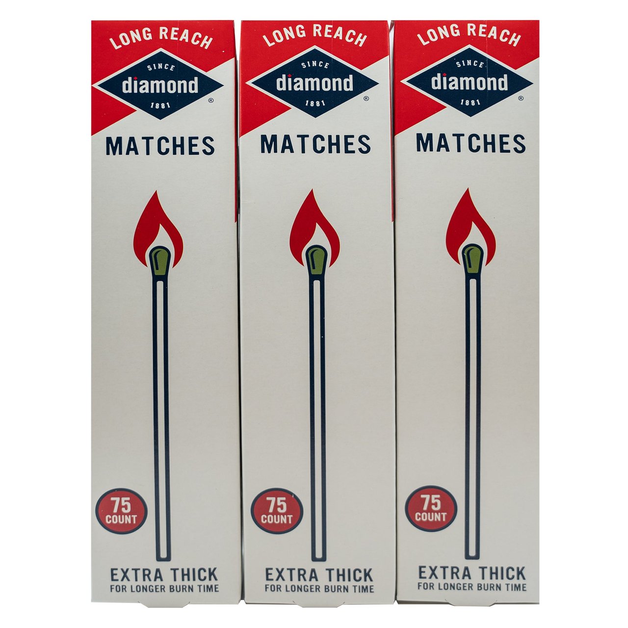 Diamond Long Reach Matches, 3-Count - Image 1