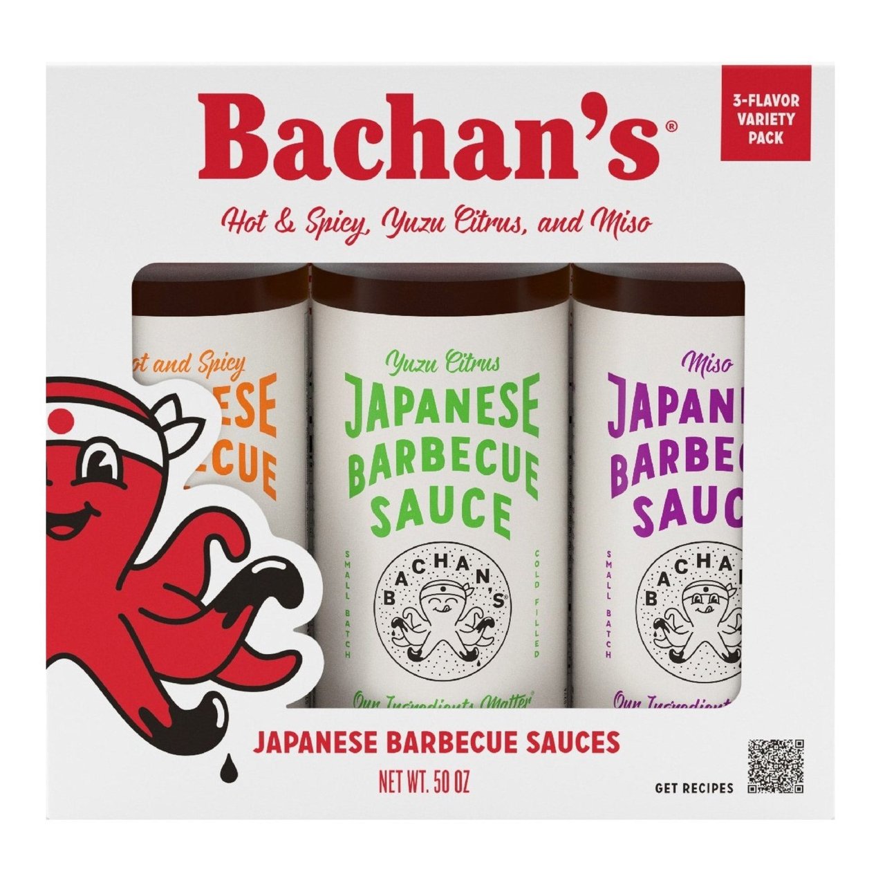Bachan's Japanese Barbecue Sauce Variety Pack, 3/16 oz (3 lbs)