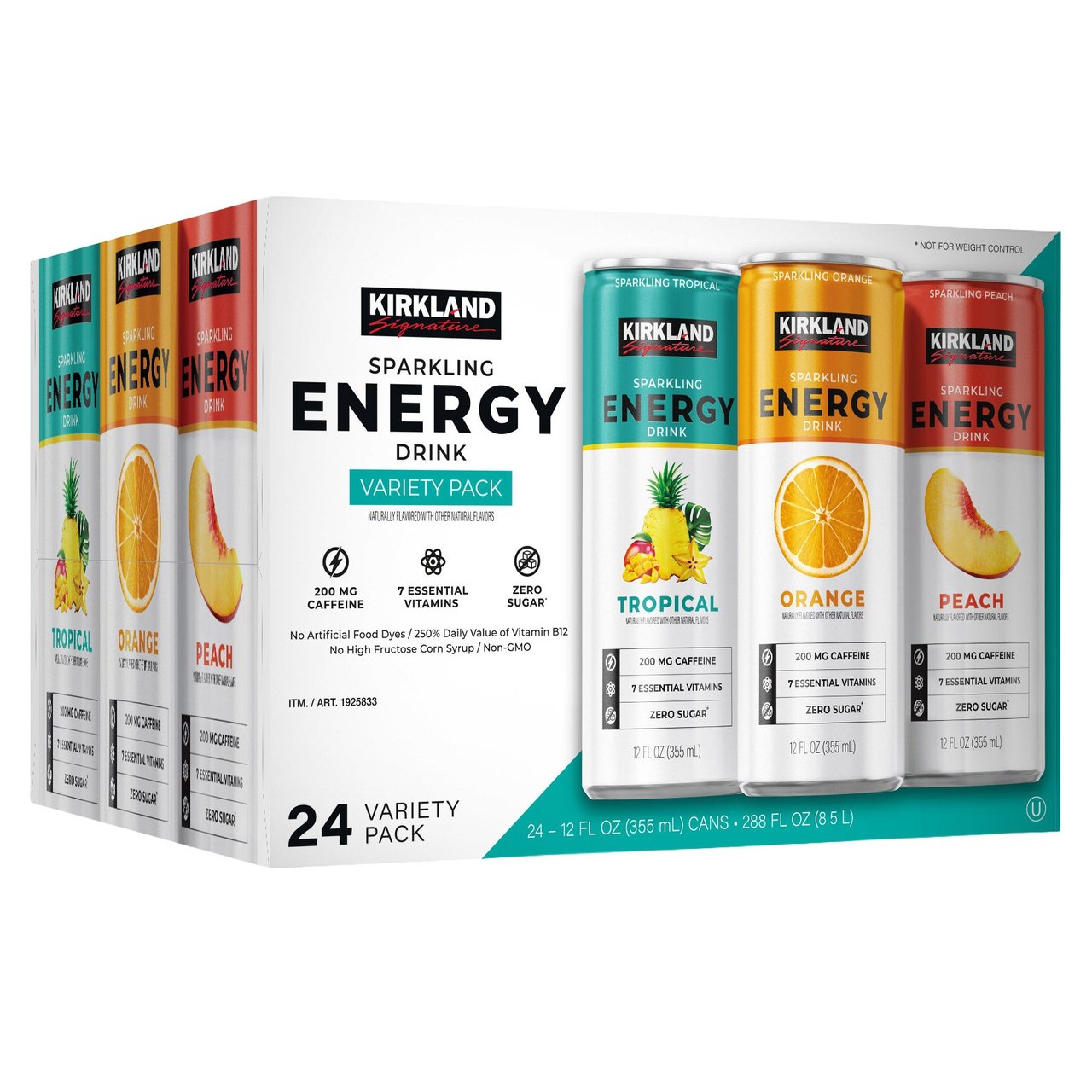 Kirkland Signature Energy Drink Variety Pack, 24/12 oz Cans - Image 1