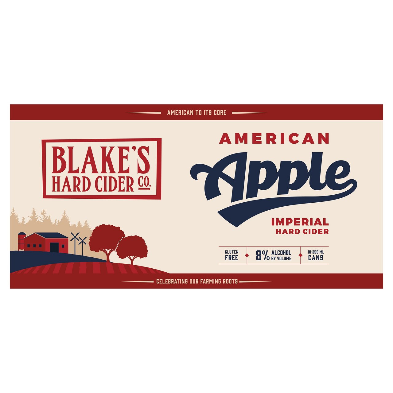 Blake's Hard Cider American Apple 18/12 Ounce Cans - Image 1