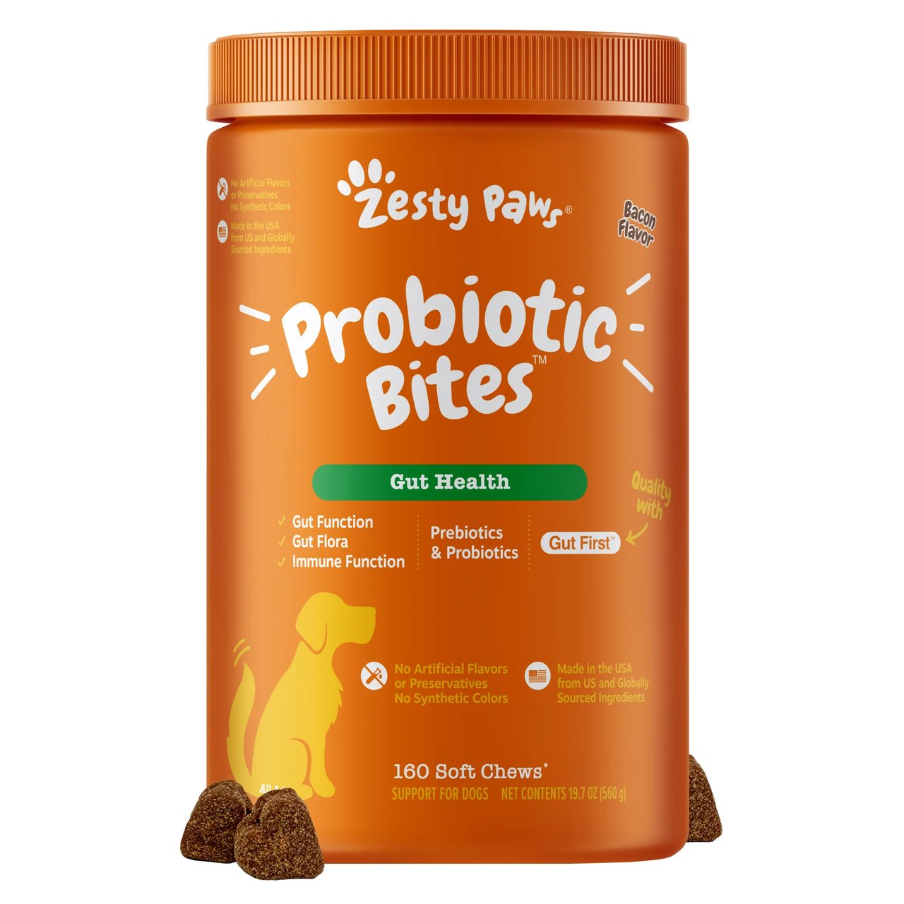 Zesty Paws Probiotic Soft Chews 160 CT / 19.8 oz - Image 1