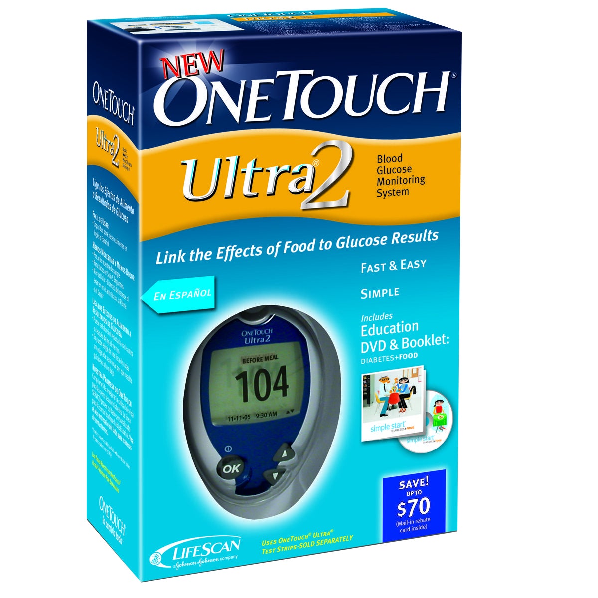 OneTouch Ultra 2 Blood Glucose Monitoring System