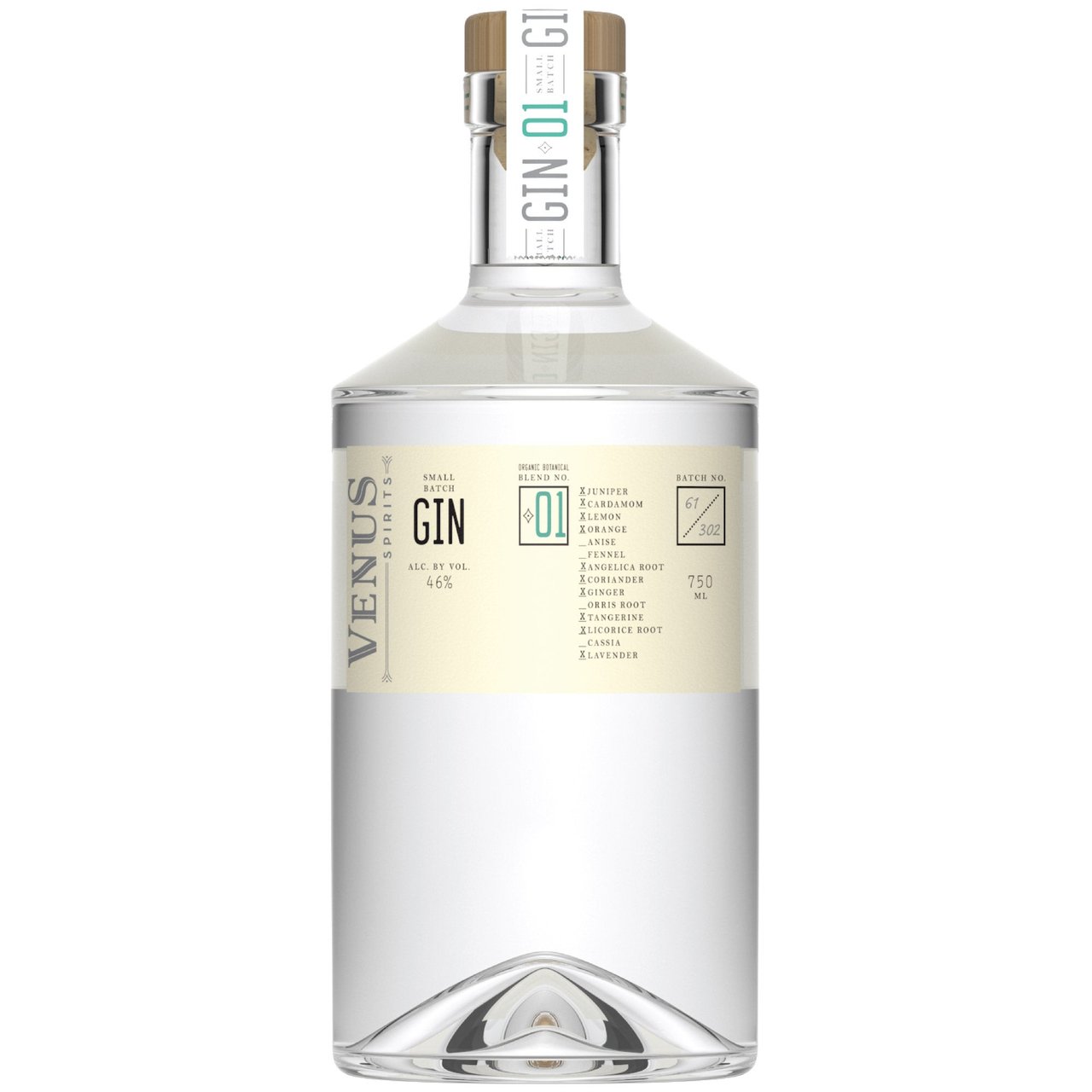 Venus Spirits Gin Blend No. 1 Santa Cruz 750ML - Image 1