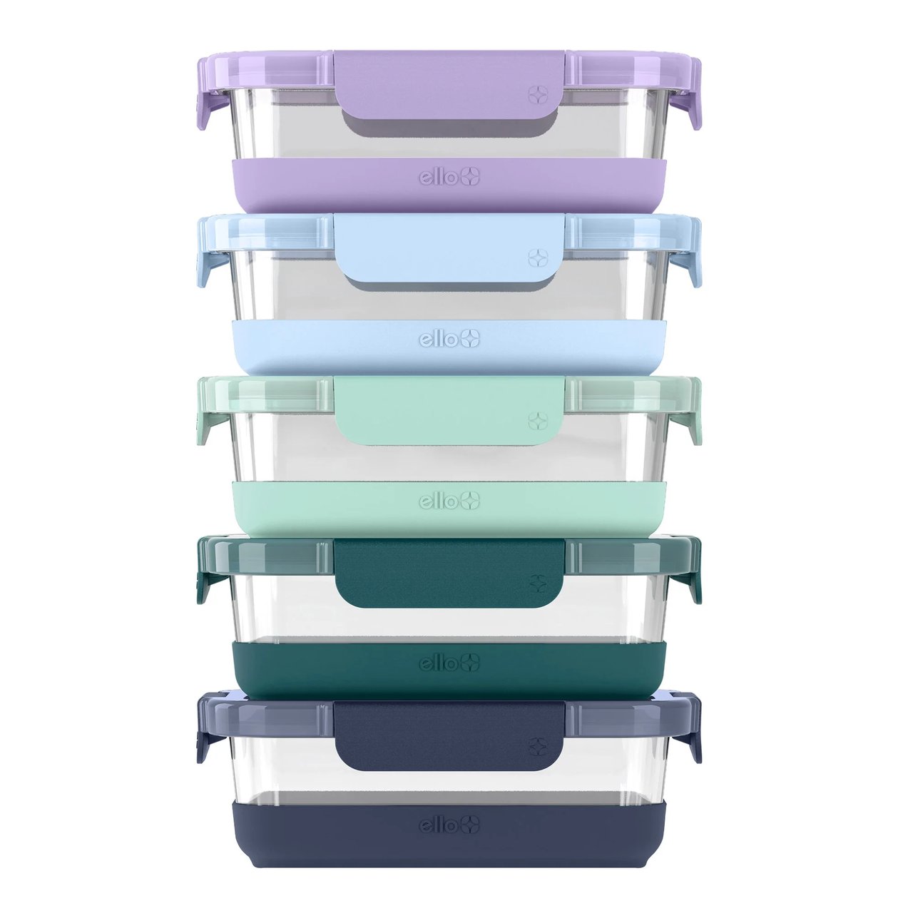 Ello Duraglass 10-Piece Glass Meal Prep Containers
