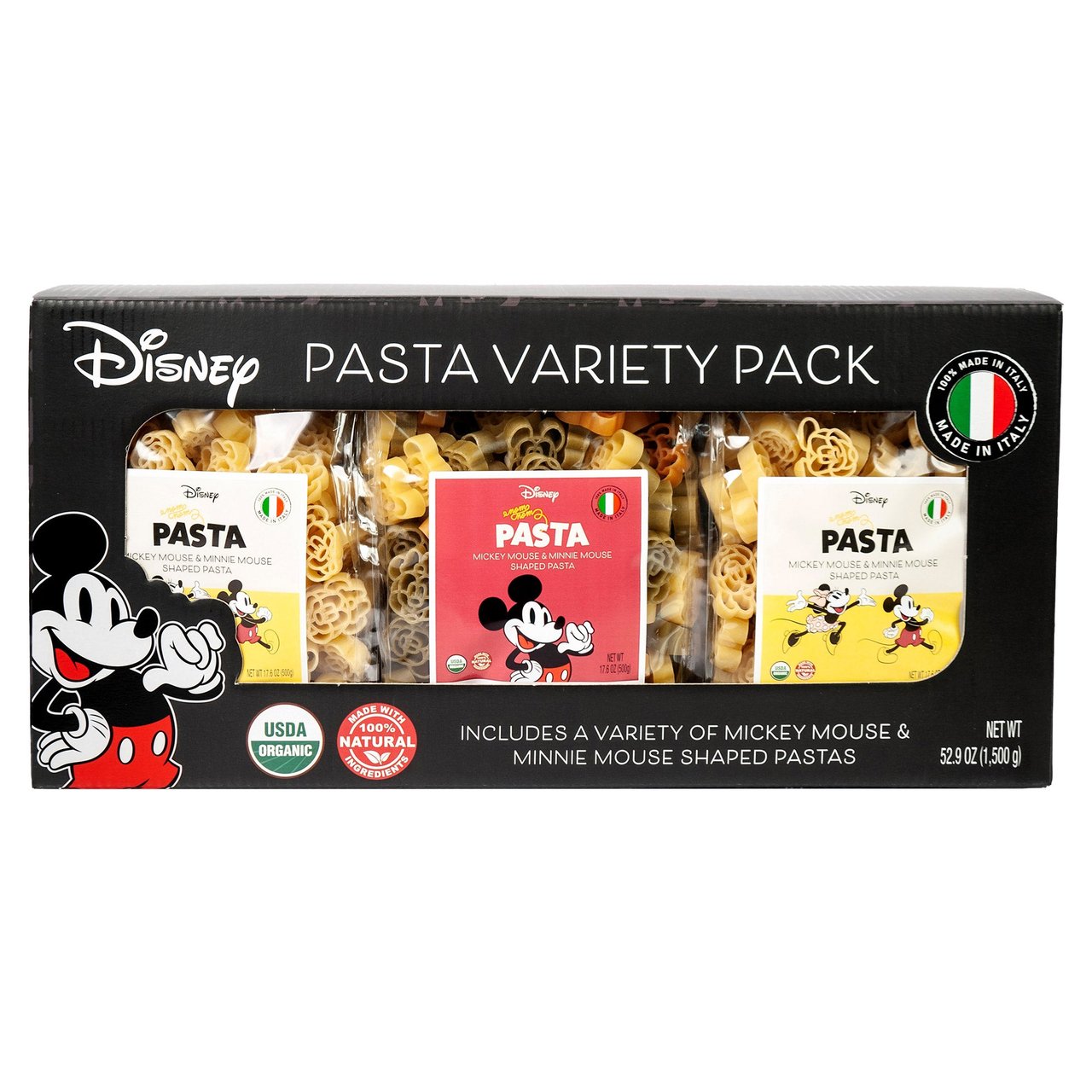 Organic Mickey & Friends Pasta Variety Pack, 3-Pack / 52.9 oz - Image 1