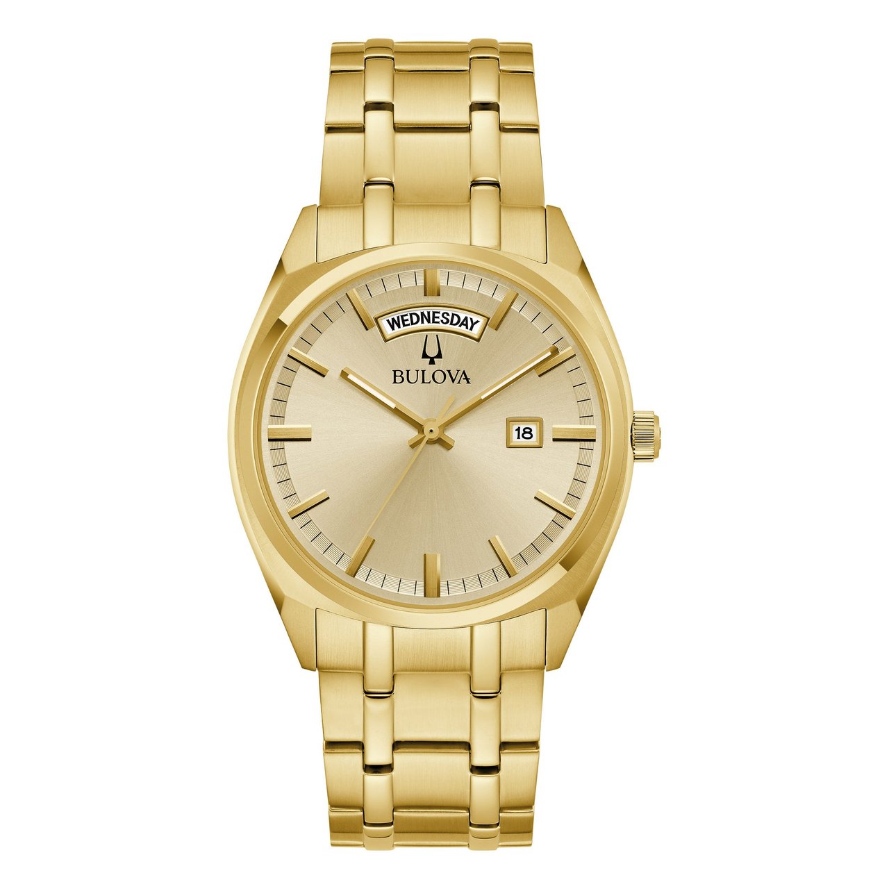 Bulova Surveyor Gold Stainless Steel Men's Watch, 39mm - Image 1