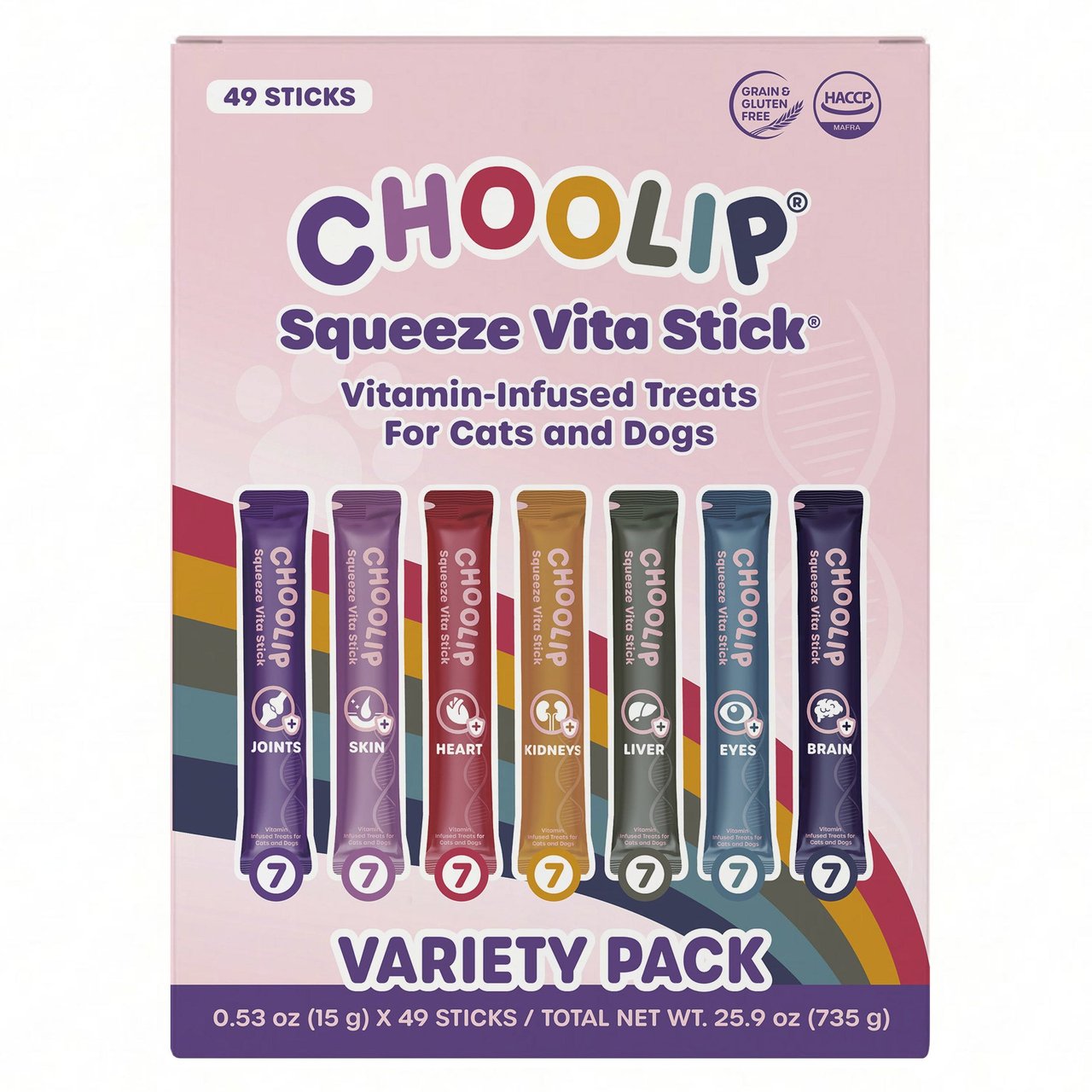 Choolip Squeeze Vita Stick Variety Grab & Go Box (49 Sticks) - Image 1