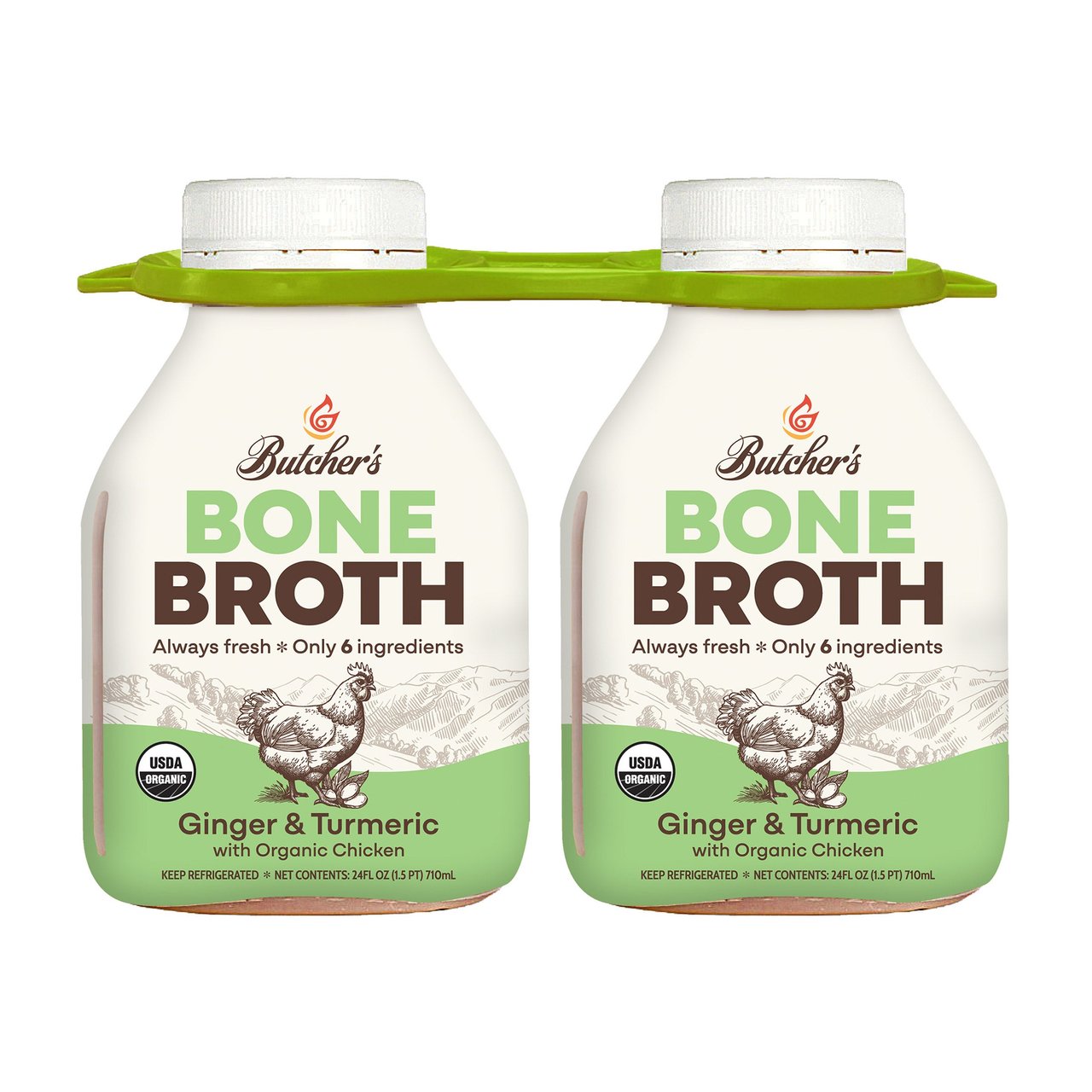 Roli Roti Organic Turmeric Ginger Broth 2/24 oz - Image 1