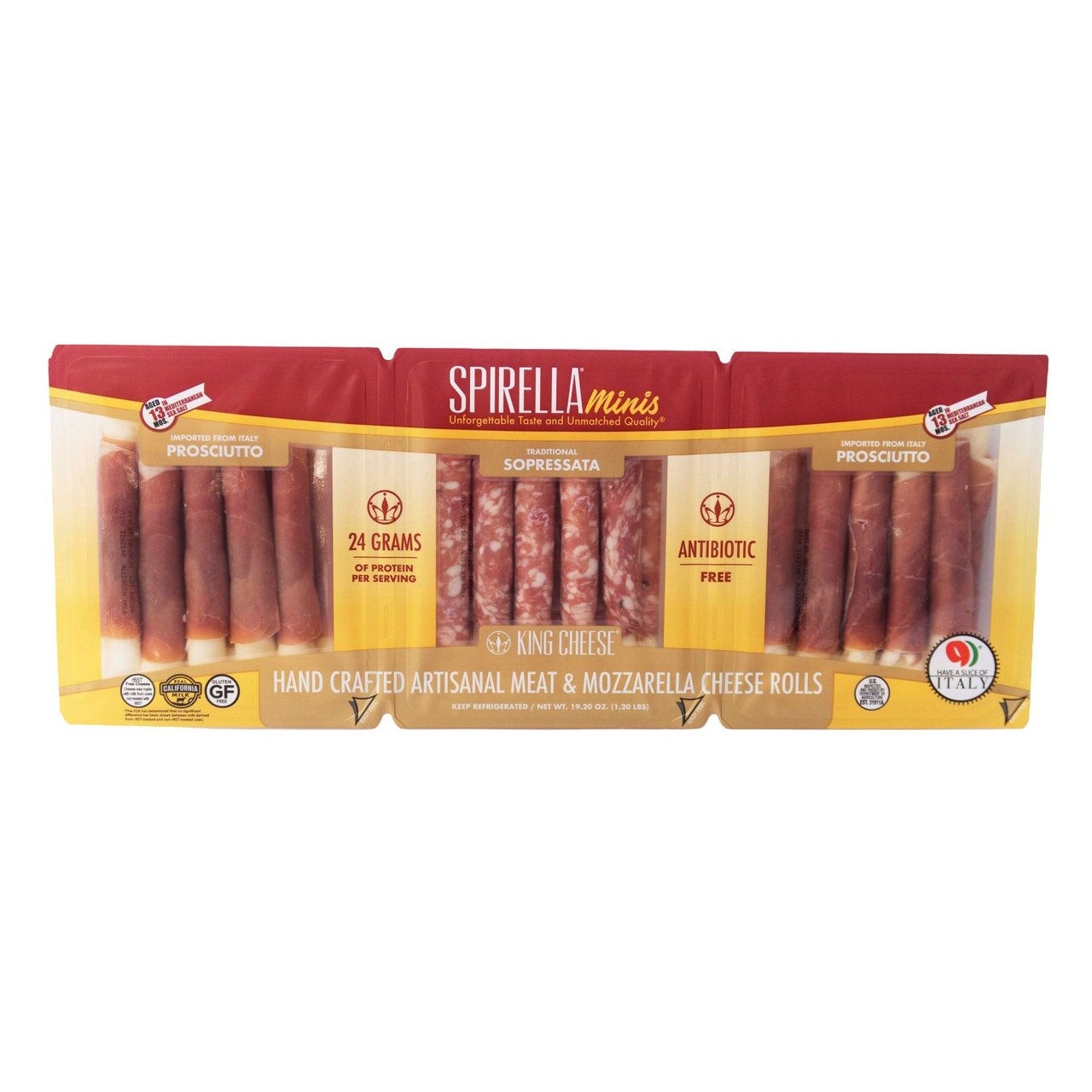 King Cheese ABF Spirella Minis 30 CT / 0.64 oz - Image 1