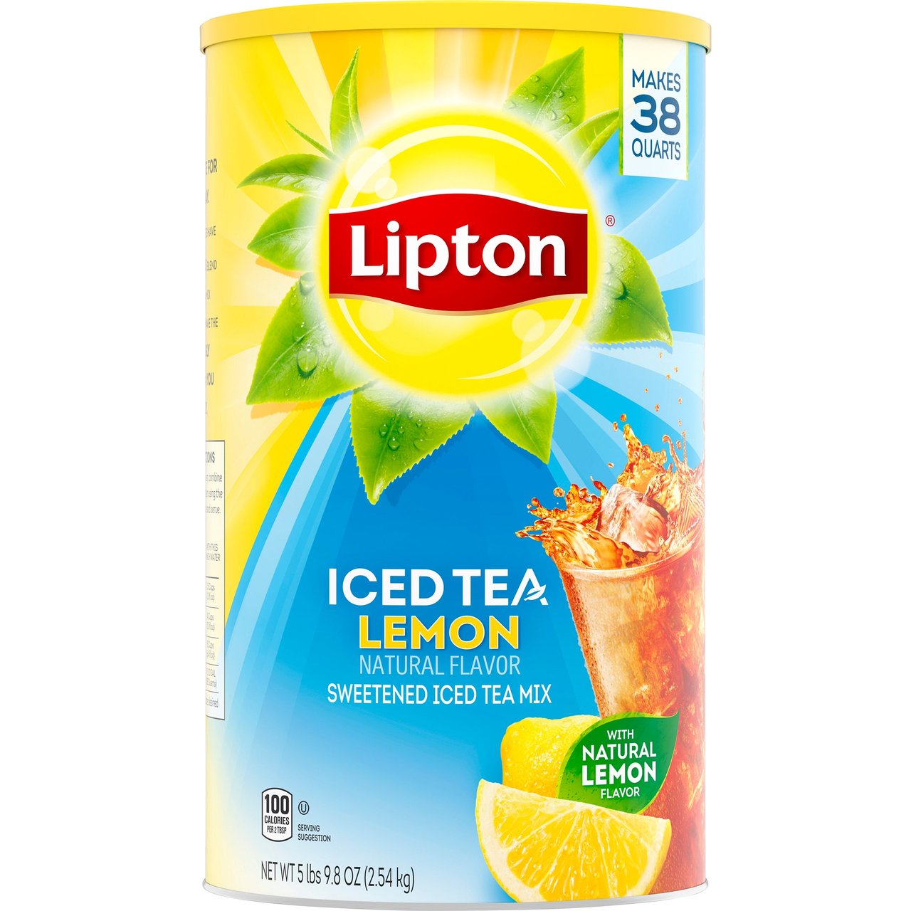 Lipton Iced Tea Mix, Lemon, Makes 38 Quarts - Image 1
