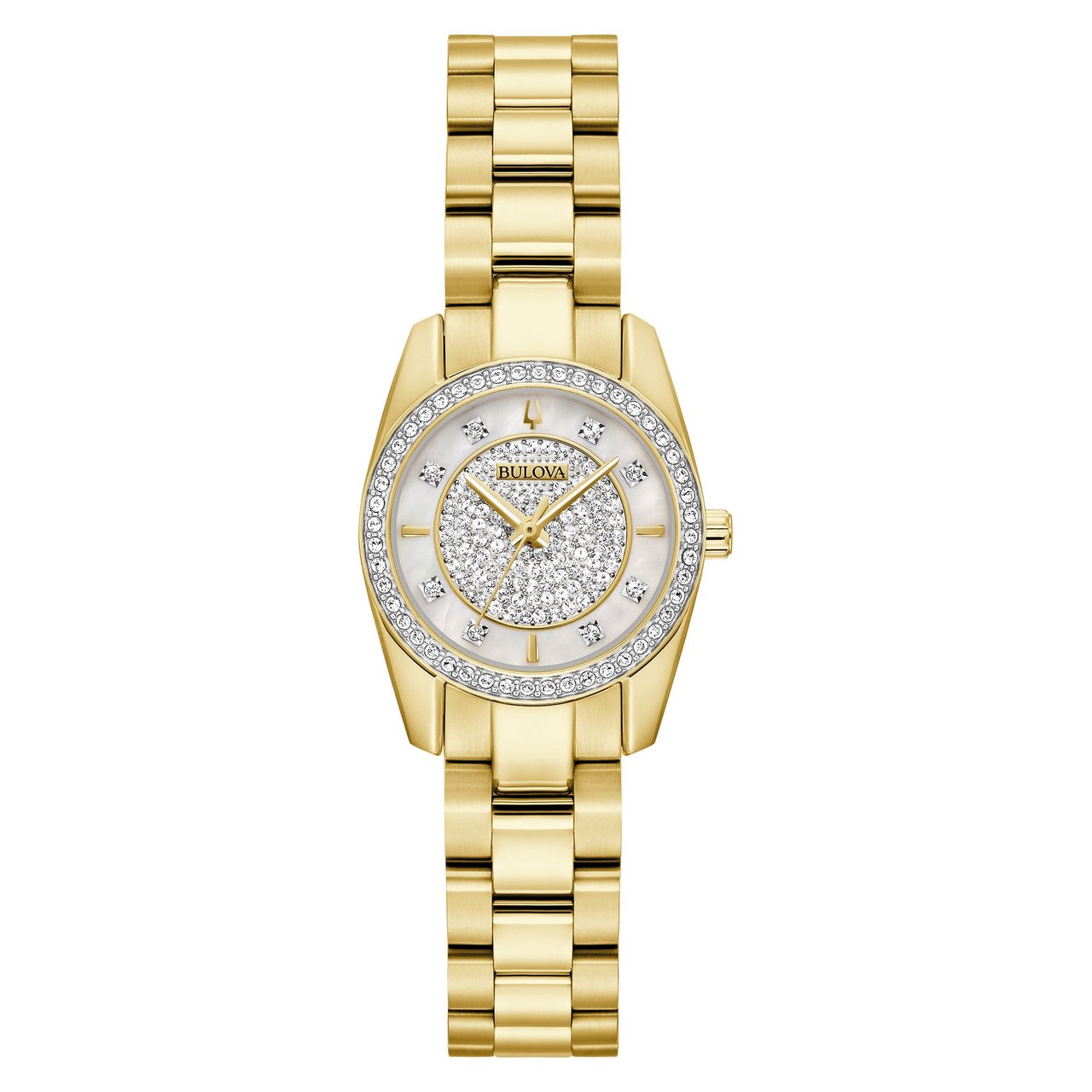 Bulova Crystal Gold Tone Classic Women's Watch - Image 1