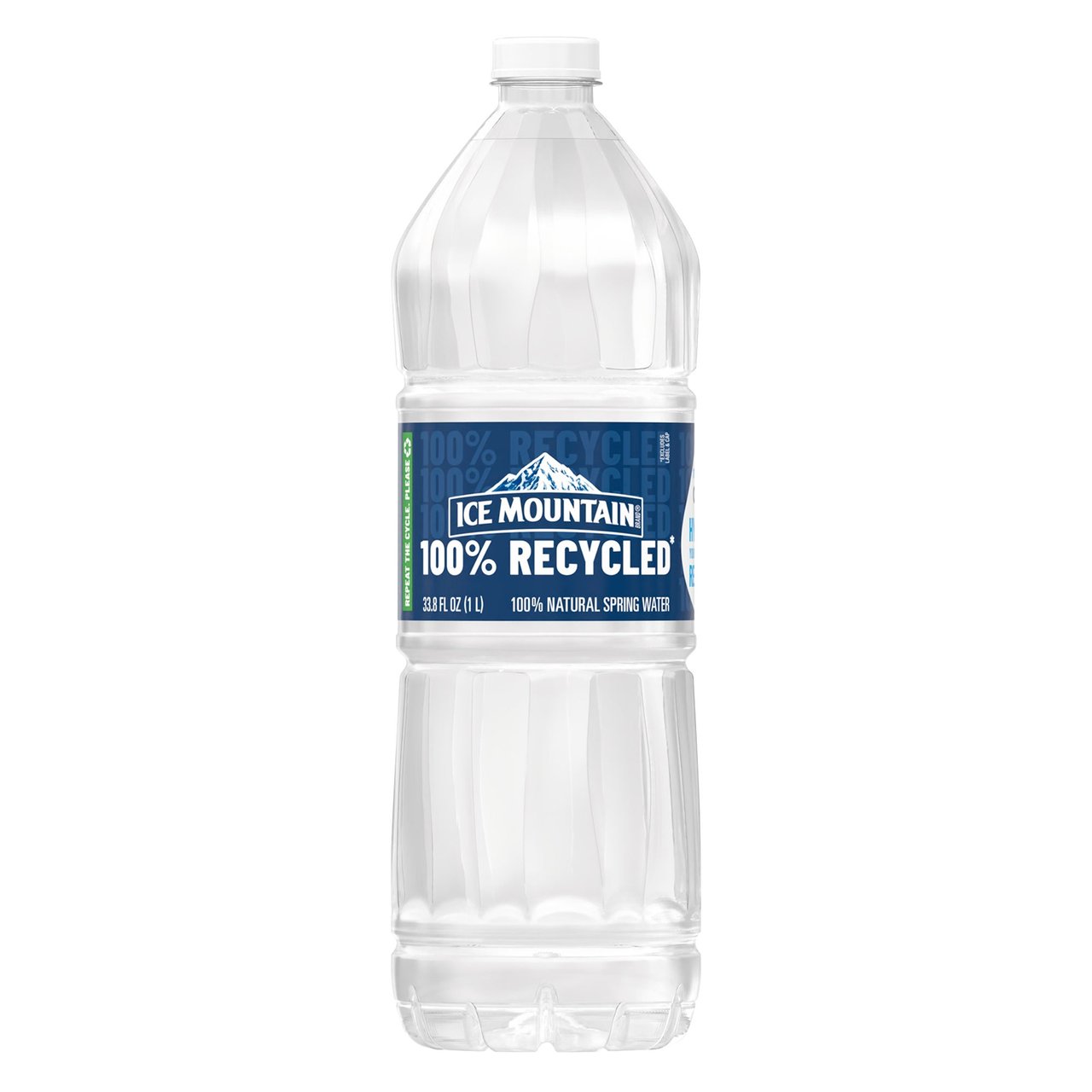 Ice Mountain 100% Natural Spring Water, 1 Liter, 15 ct - Image 1