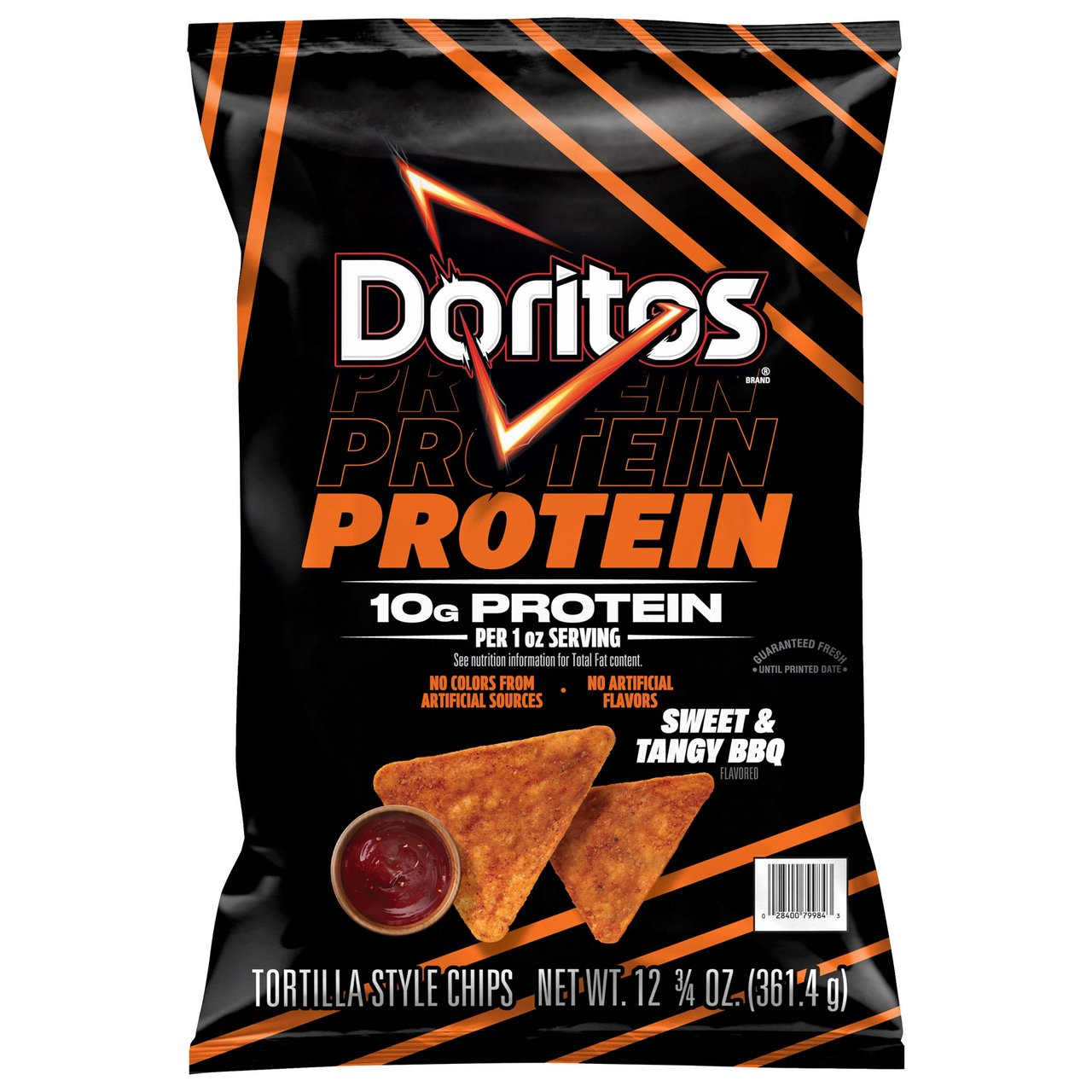 DORITOS PROTEIN SWEET & TANGY BBQ 12.75OZ - Image 1