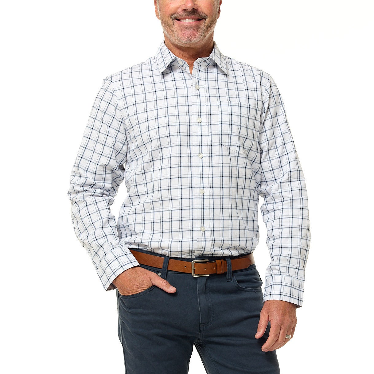 Dockers Men's Long Sleeve Button-Up Shirt - Image 1