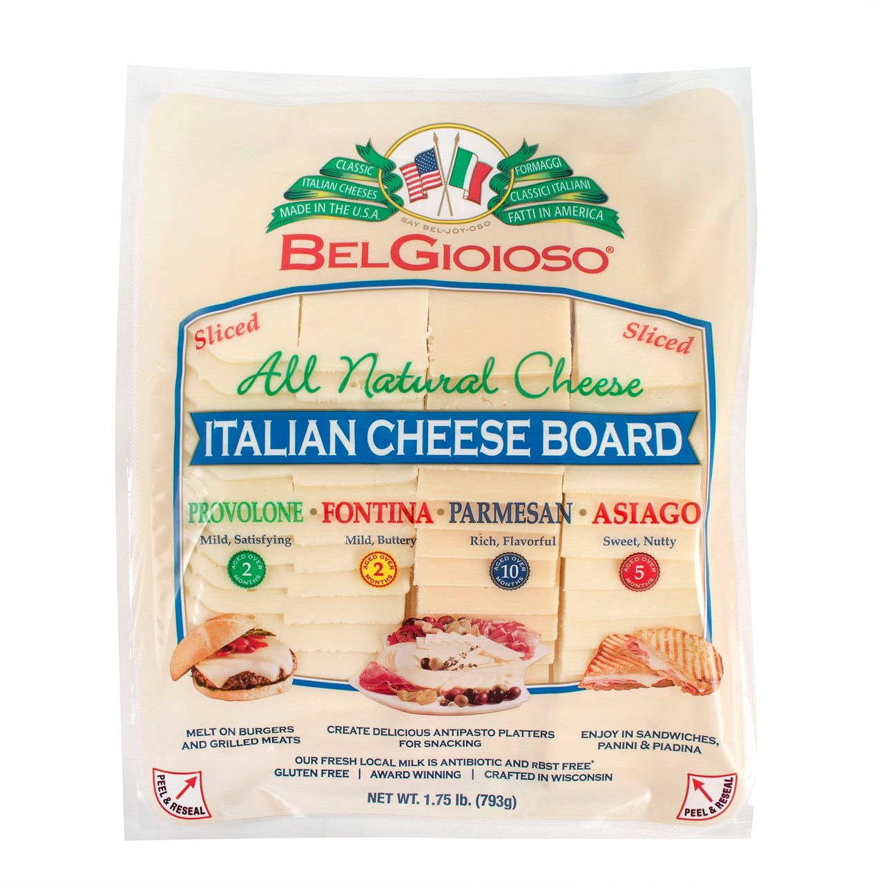 BelGioioso Italian Cheese Board 28 oz (1.75 lbs) - Image 1