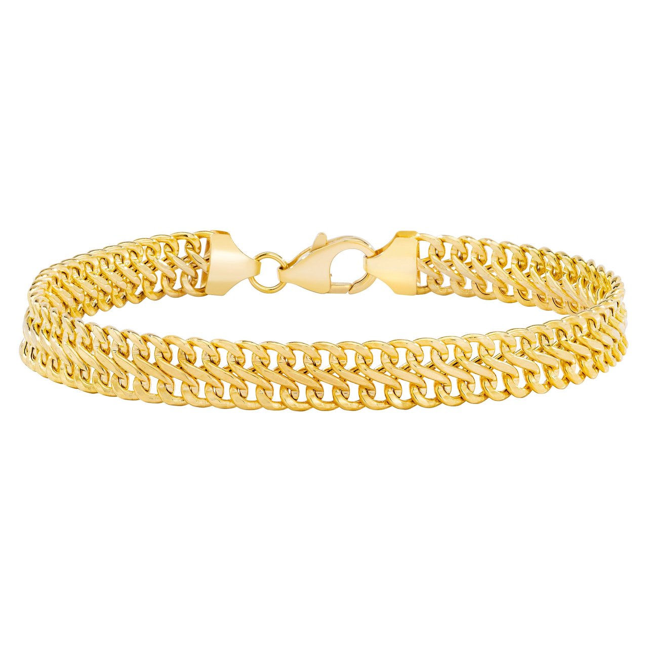 14kt Yellow Gold 7.5" Infinity Link Bracelet Made in Italy - Image 1