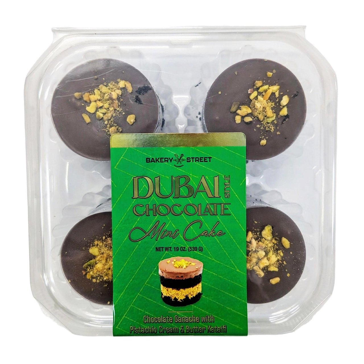 Bakery Street Dubai Style Mini Cakes, 4 Count, 19 oz - Image 1