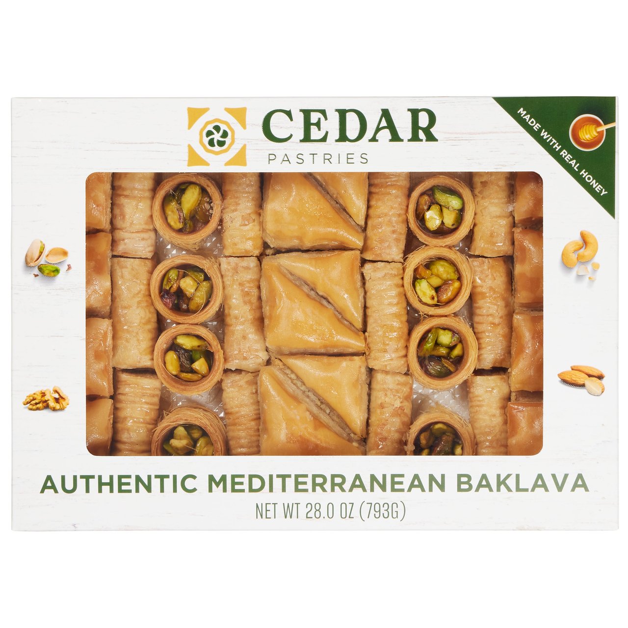 Cedar Pastries Assorted Baklava 28 oz (1.75 lbs) - Image 1