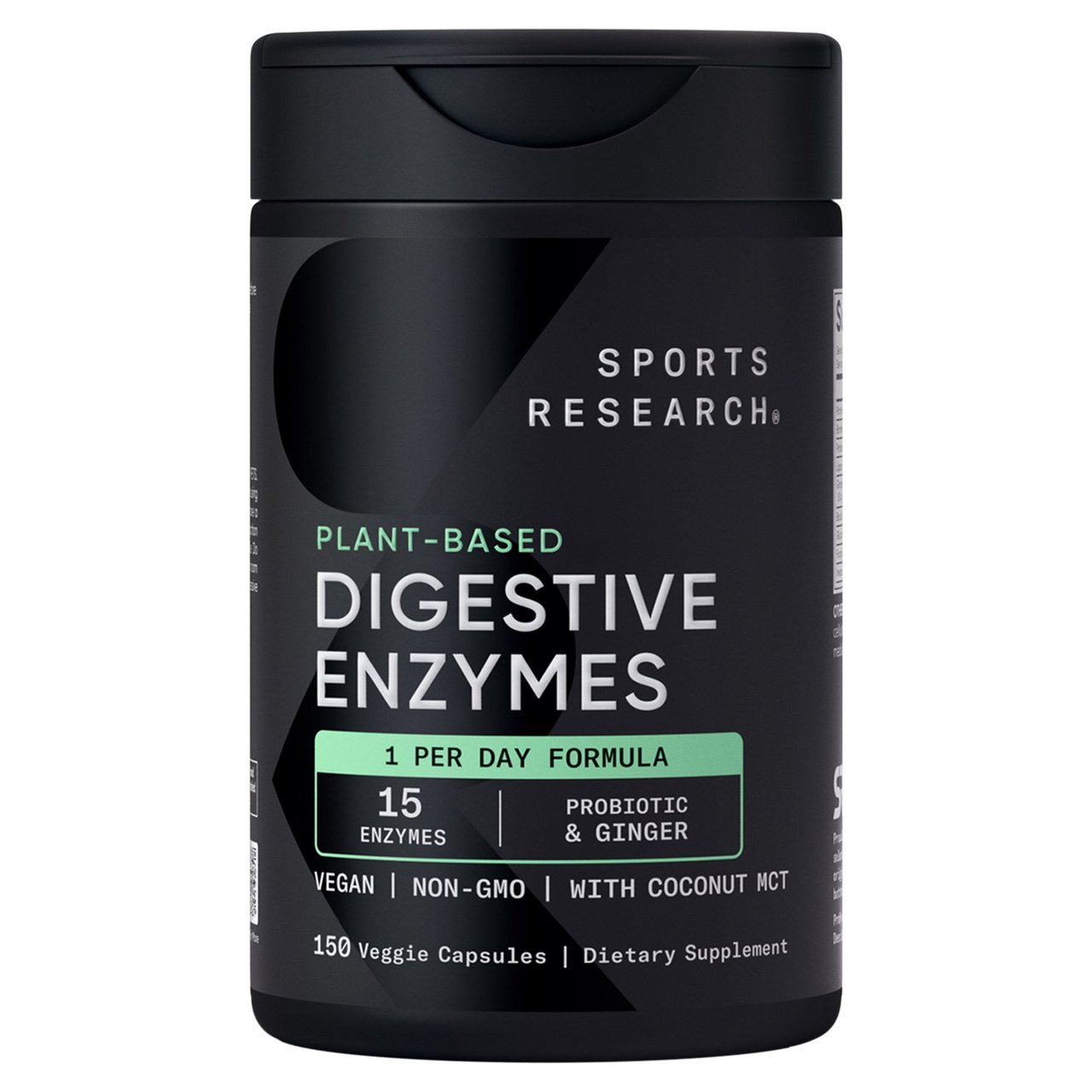Sports Research Digestive Enzymes 150 CT - Image 1