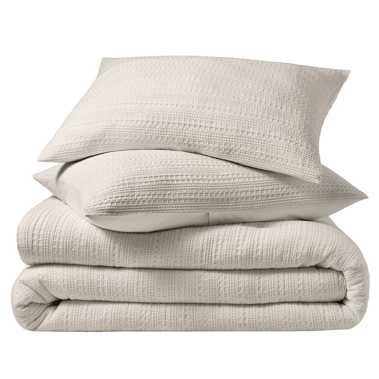 Evergrace 3-Piece Queen Size Waffle Comforter Set - Image 1