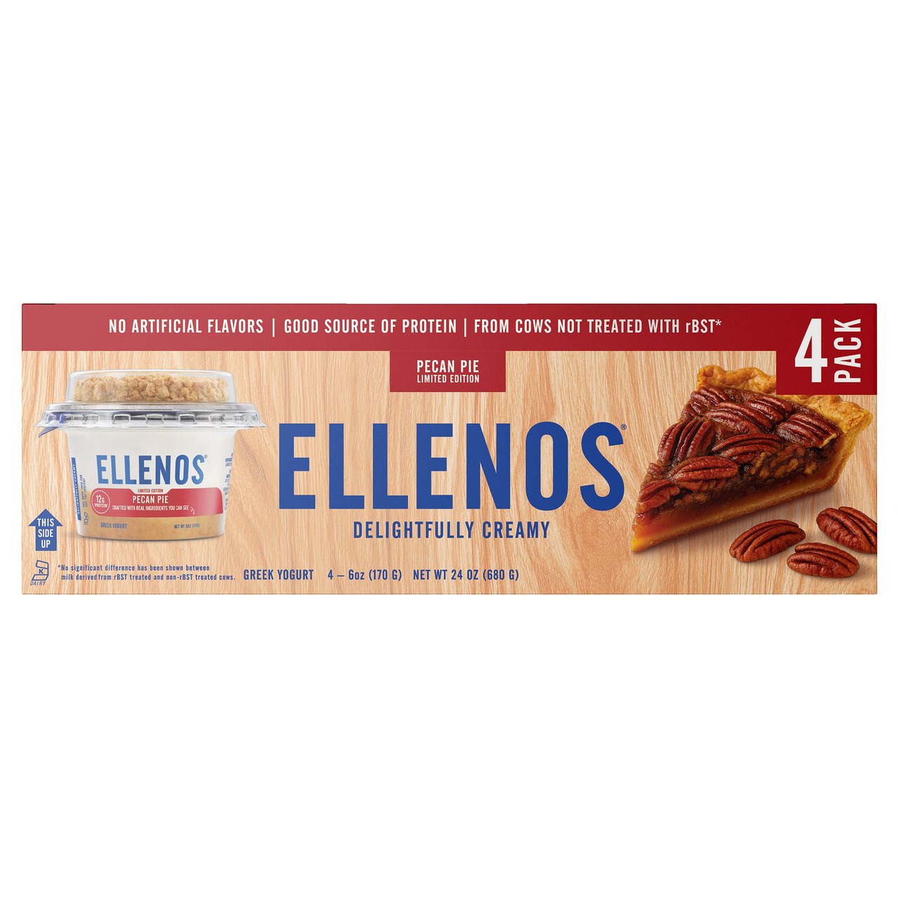 Ellenos Pecan Pie Greek Yogurt, 4-Pack, 6 oz Each - Image 1