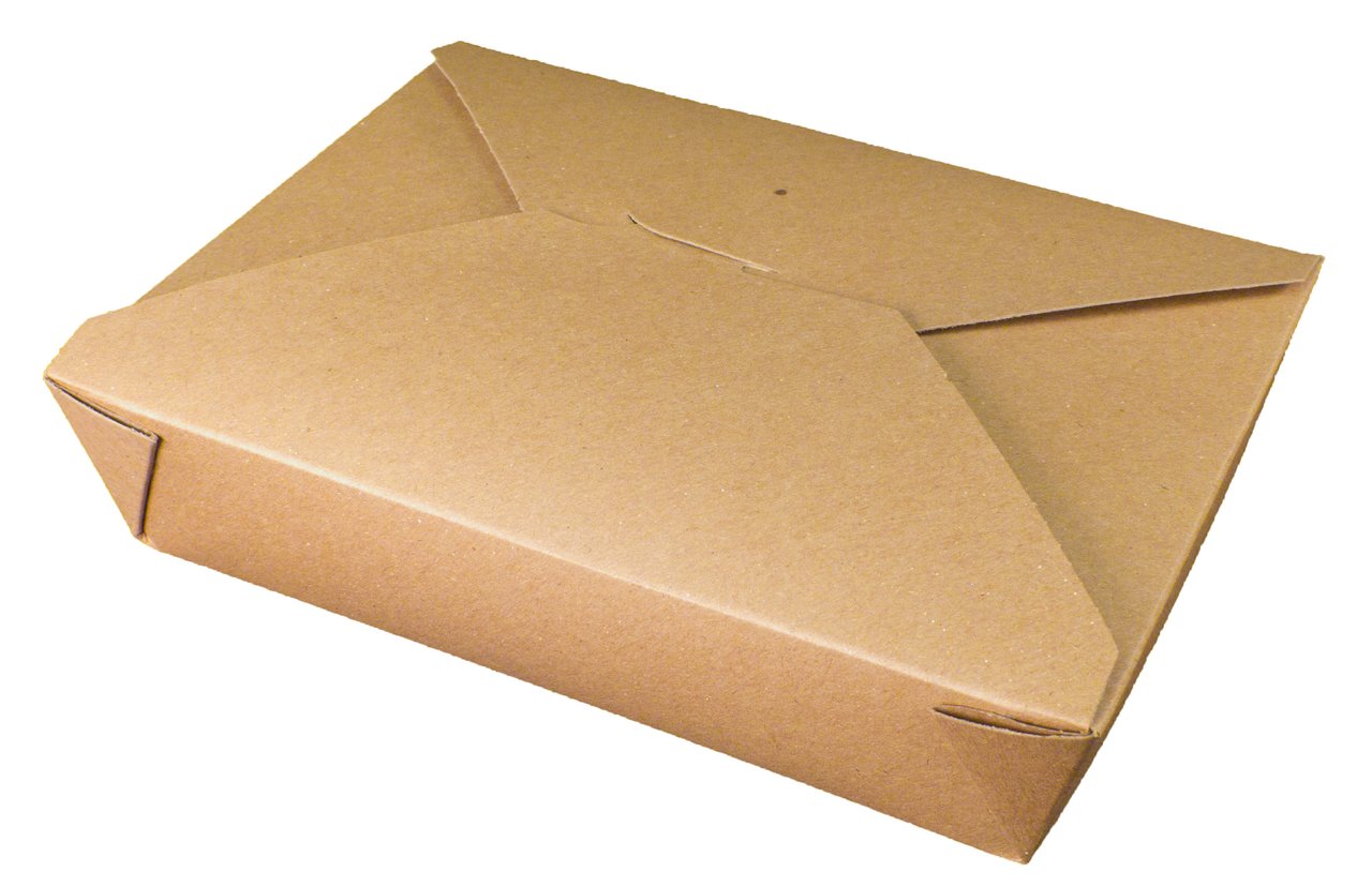 Fold-Pak Bio-Plus Earth #2 Kraft Take-Out Box, 200 Count