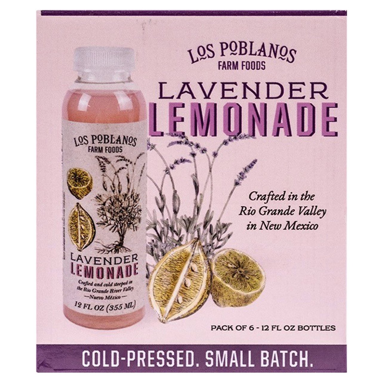 Los Poblanos Farm Lavender Lemonade, 6 x 12 oz - Image 1