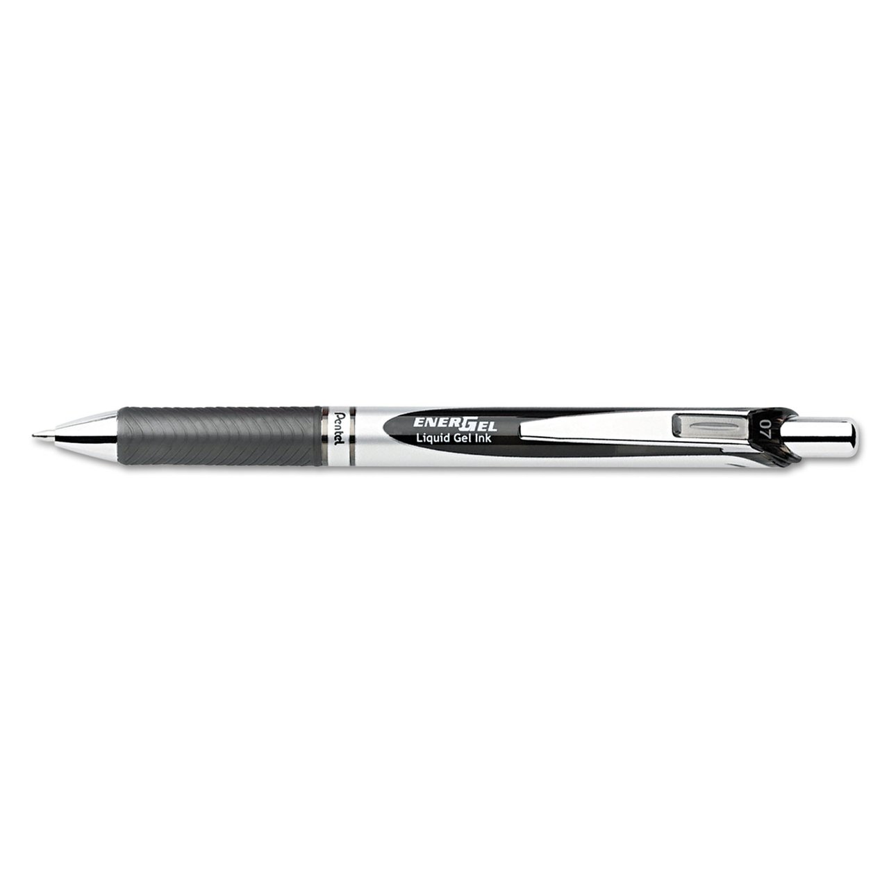 Pentel EnerGel RTX Retractable Gel Pen, Black, Medium 0.7mm (BL77A)
