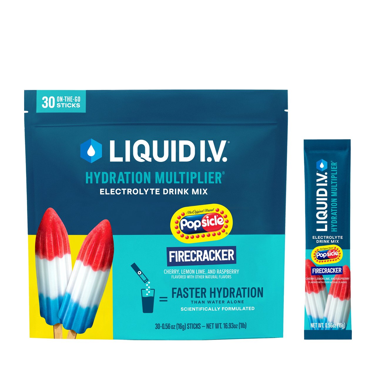 Liquid I.V. Hydration Multiplier Firecracker, 30 Count - Image 1