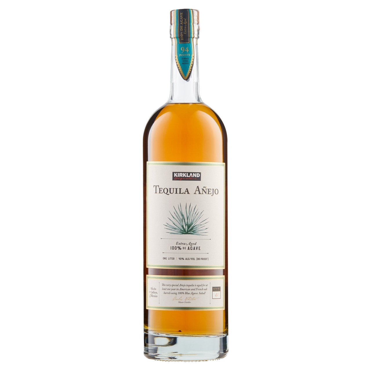Kirkland Signature Añejo Tequila Mexico 1 Liter - Image 1