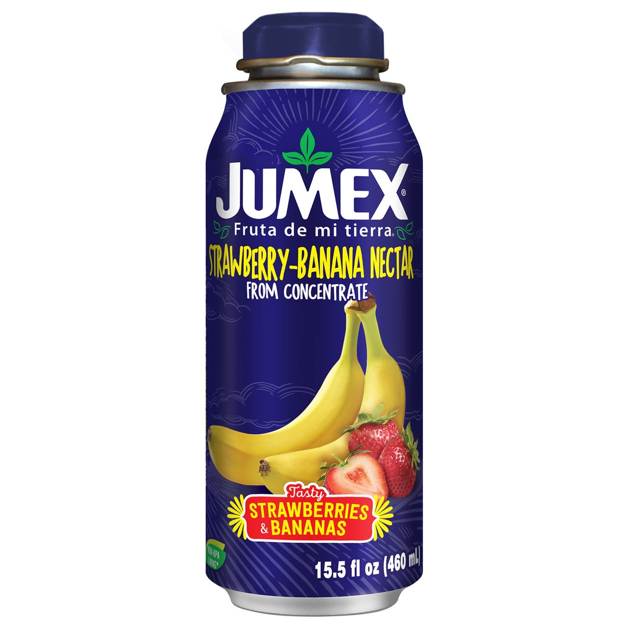 Jumex Strawberry-Banana Nectar, 20% Juice, 15.5 fl oz, 12-Count - Image 1
